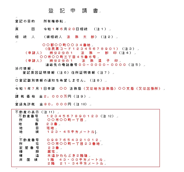 不動産の表示の書き方｜司法書士36