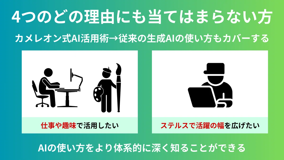 素人から専門家に化ける『カメレオンAI活用術』とは|素人から専門家に化ける『カメレオンAI活用術』