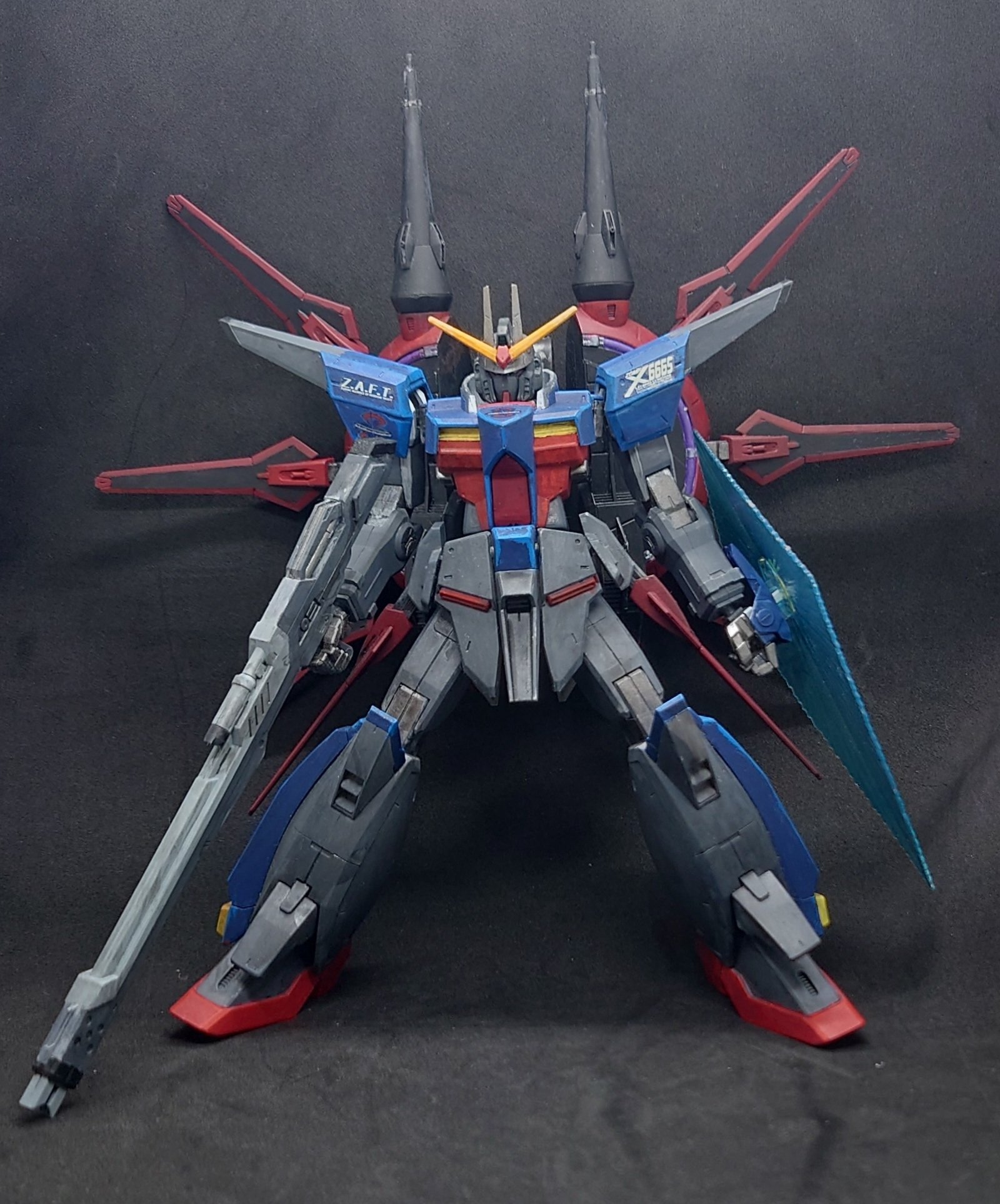 無印 1/100 デスティニーガンダム レジェンドガンダム 一部塗装