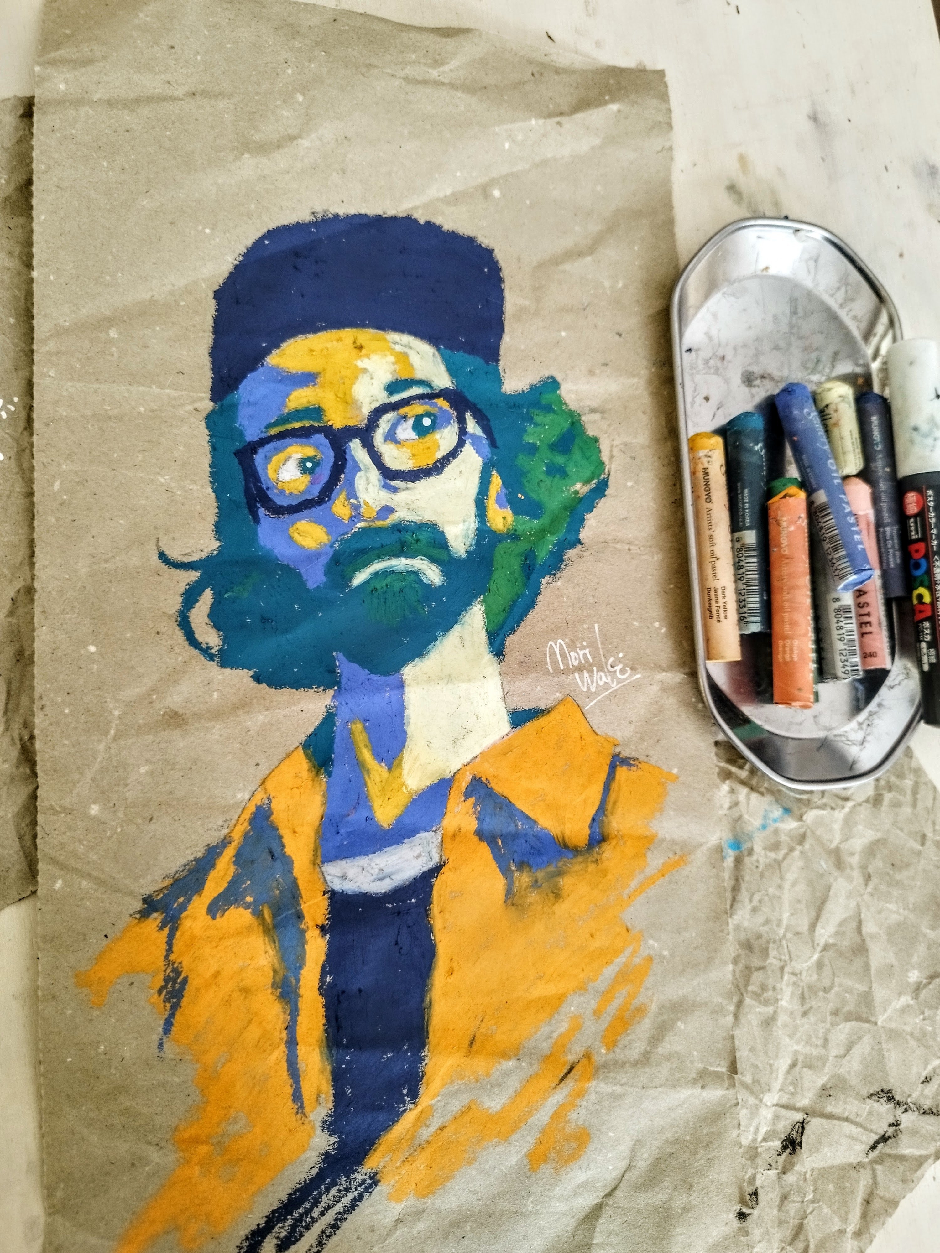 オイルパステル】成長は心に秘めて。｜森脇由宇のなんやかんや