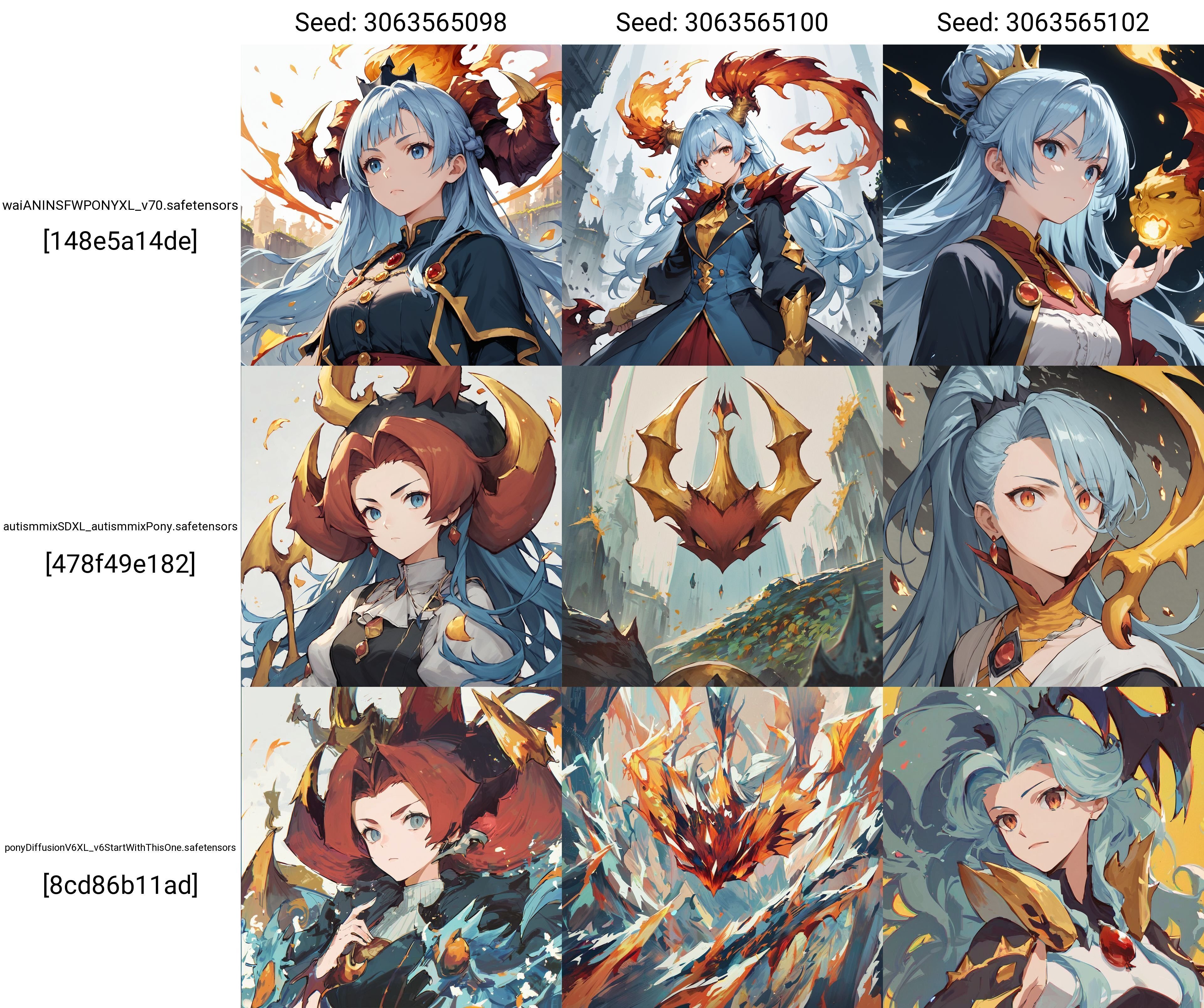 Pony Diffusion研究12 隠し三文字タグ oaa-ozz, paa-pzz｜みし