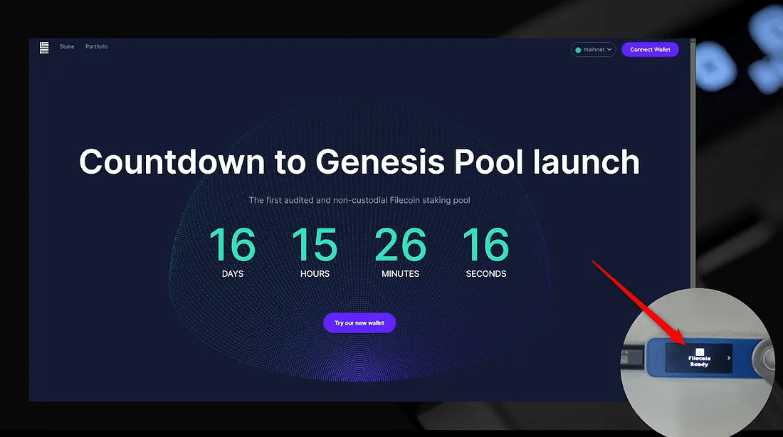 FILECOIN (FIL) アカウントをGLIF.IOに接続する｜ledger