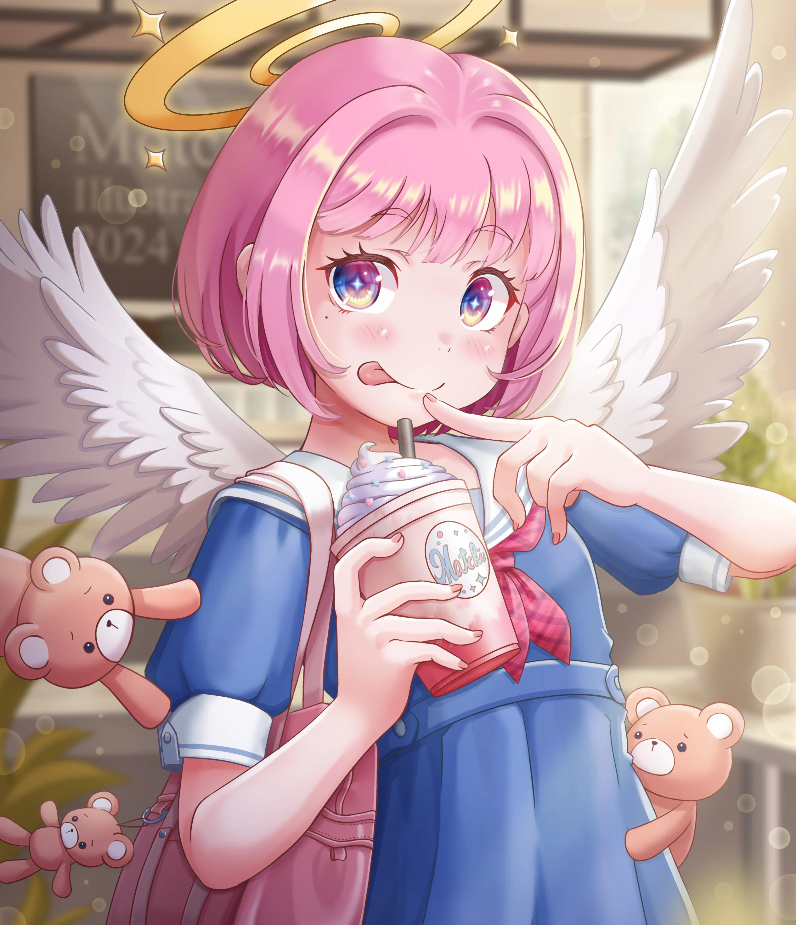 天使の女の子 イラスト｜もっち～