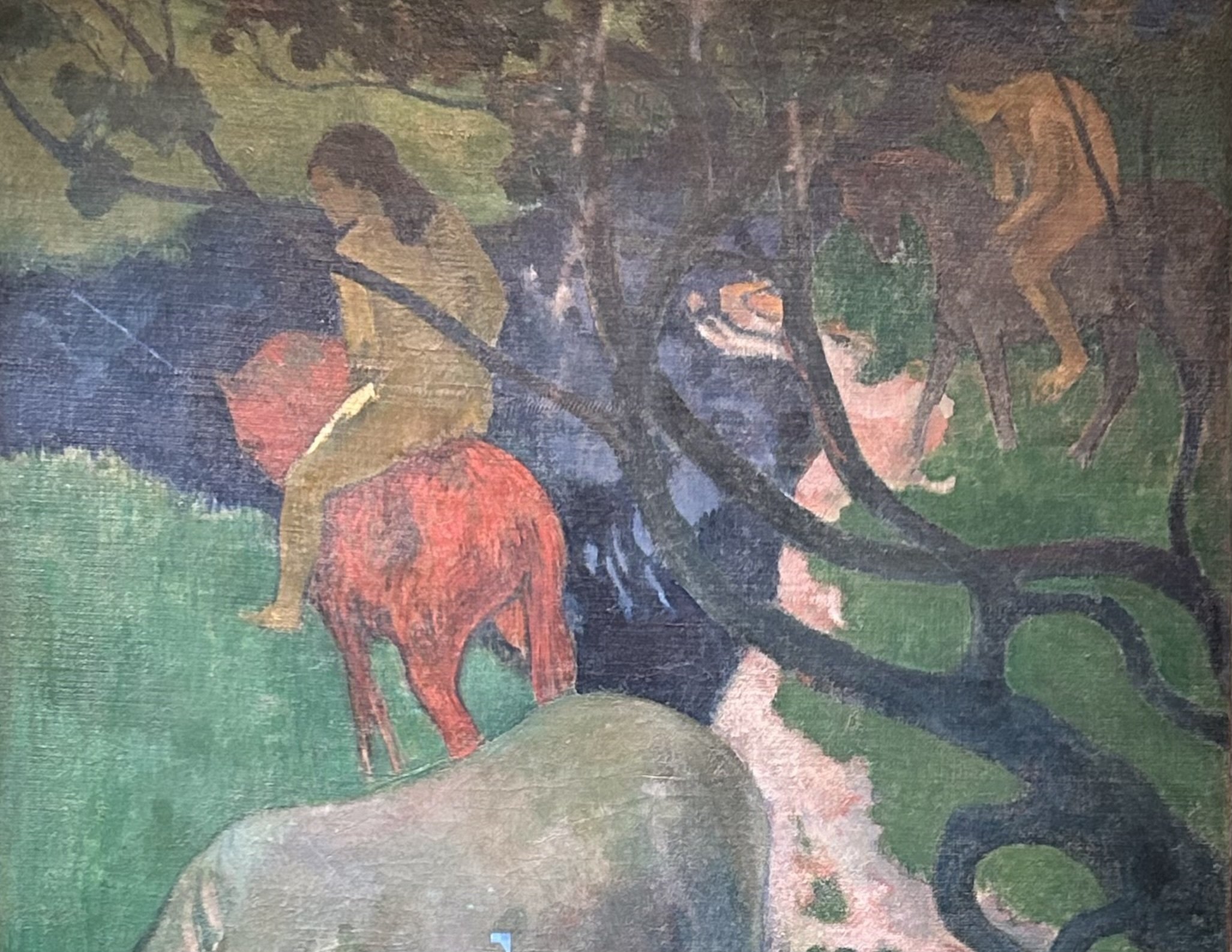 子供のためのオルセー美術館(138)白い馬の息づかい/ゴーギャン