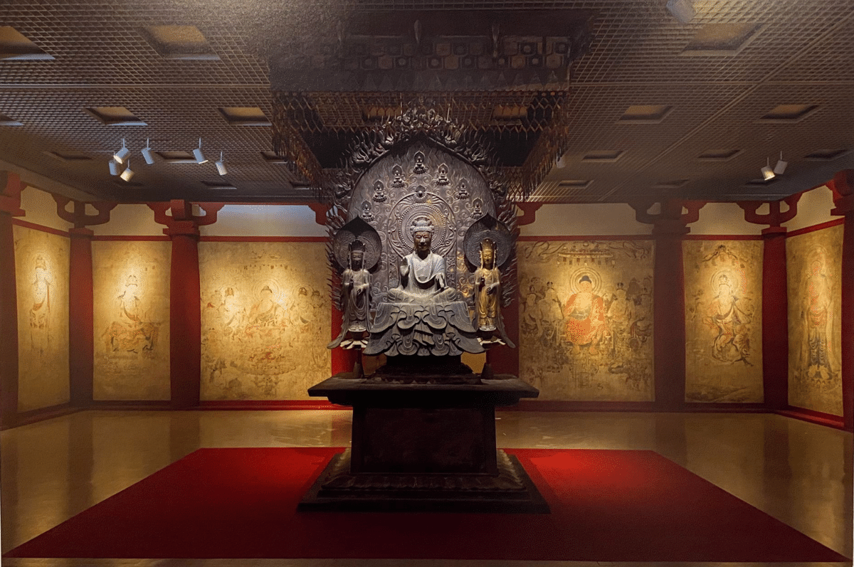 重要文化財、毗盧寺壁画1:1再現した肉筆模写 法隆寺金堂壁画模写(1)|popo