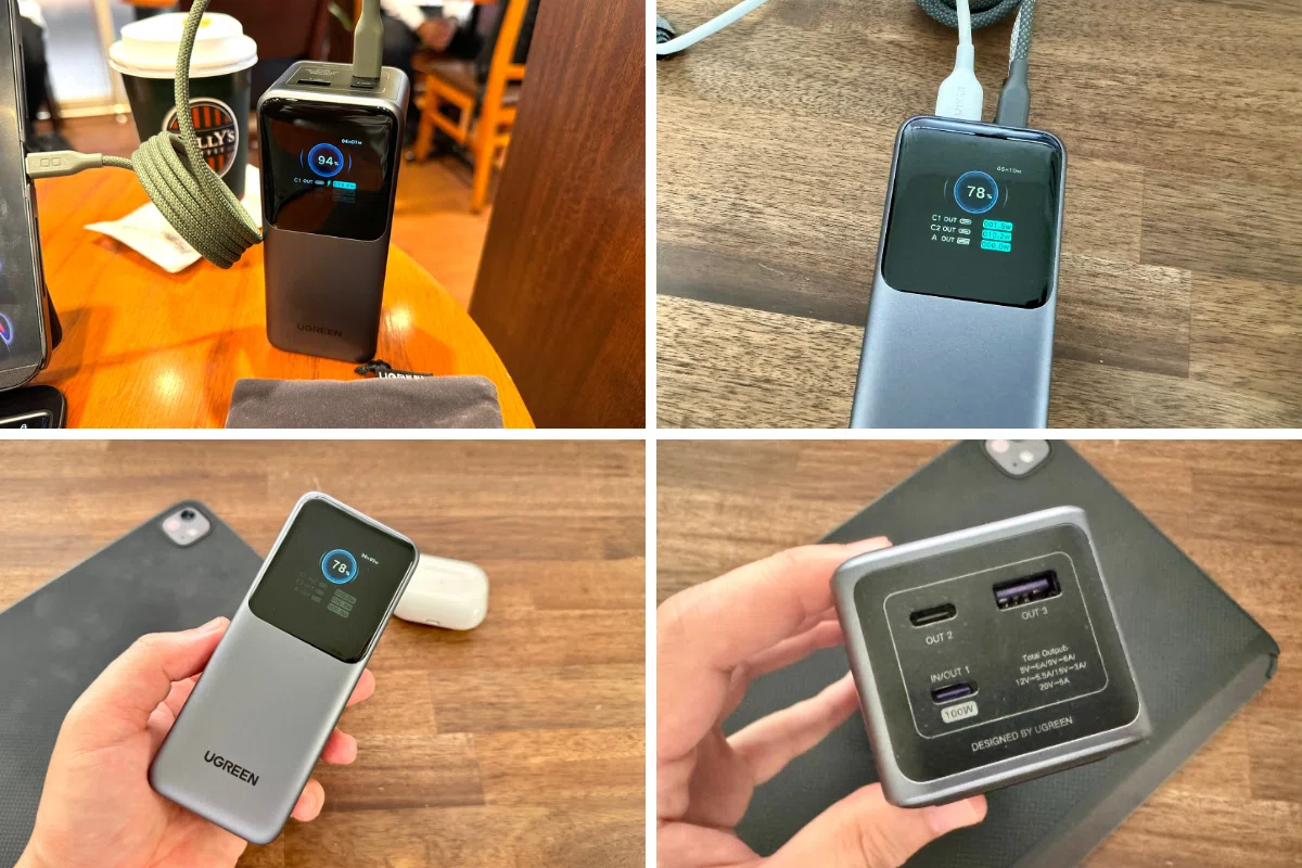 UGREEN Nexode 20000mAh 130W モバイルバッテリーレビュー！パワフルな