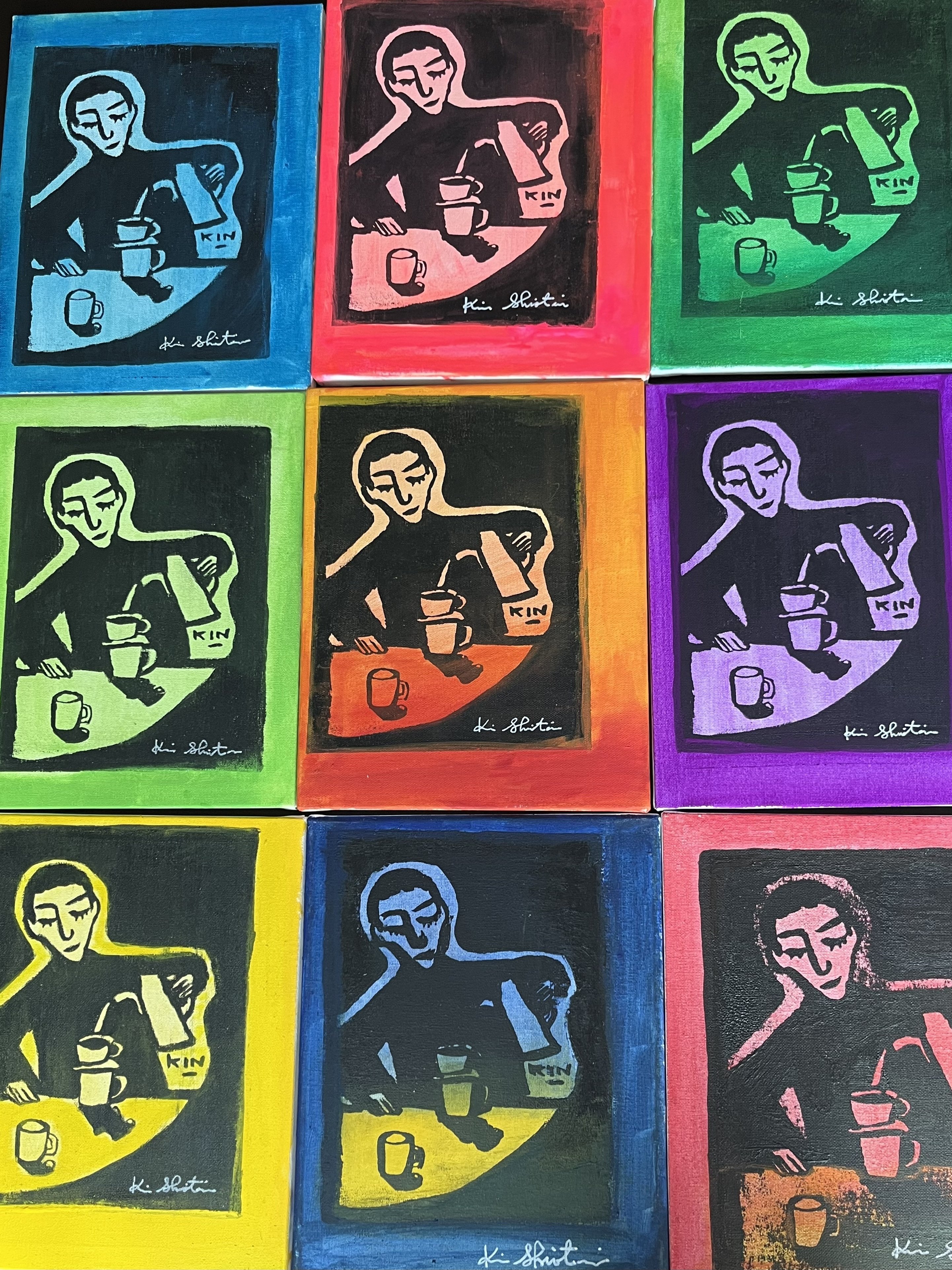 具体美術 上前智祐 無題 シルクスクリーン