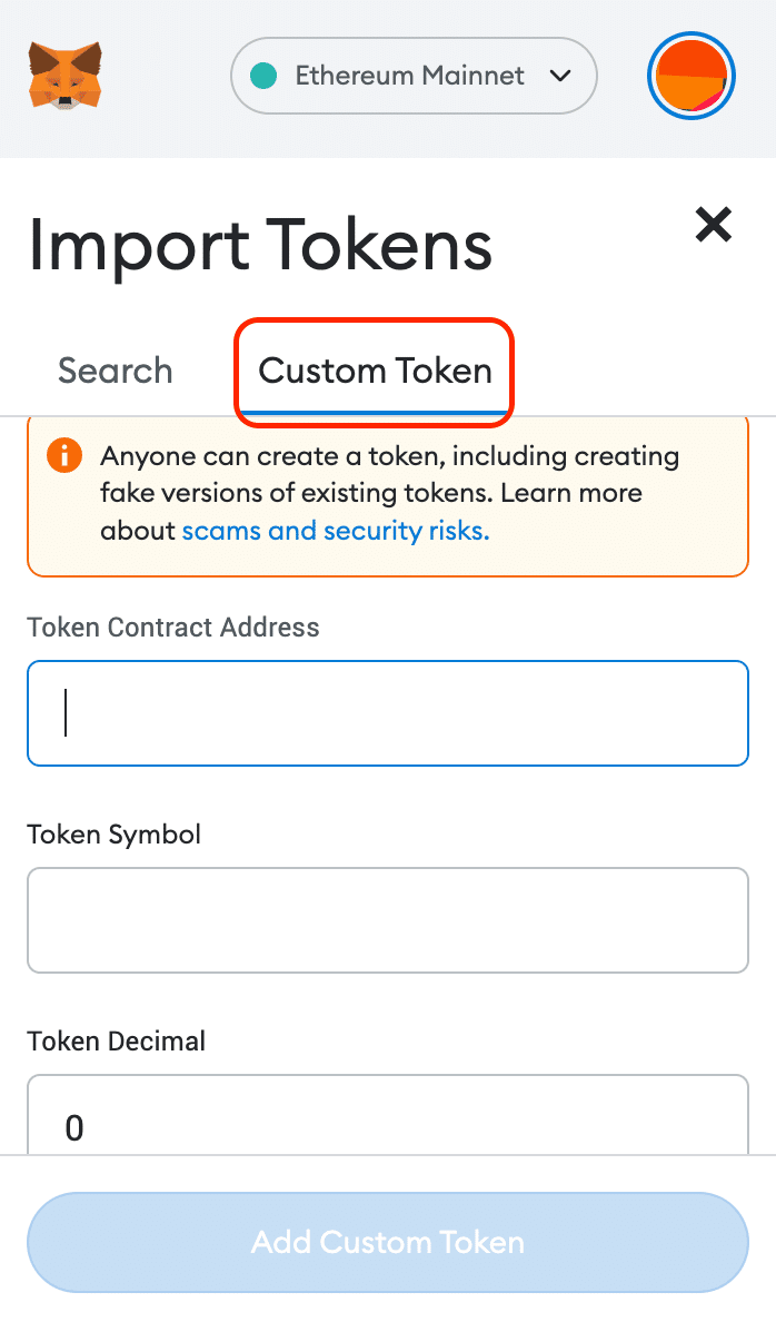 カスタムトークンをMETAMASKに追加する｜ledgerwallet