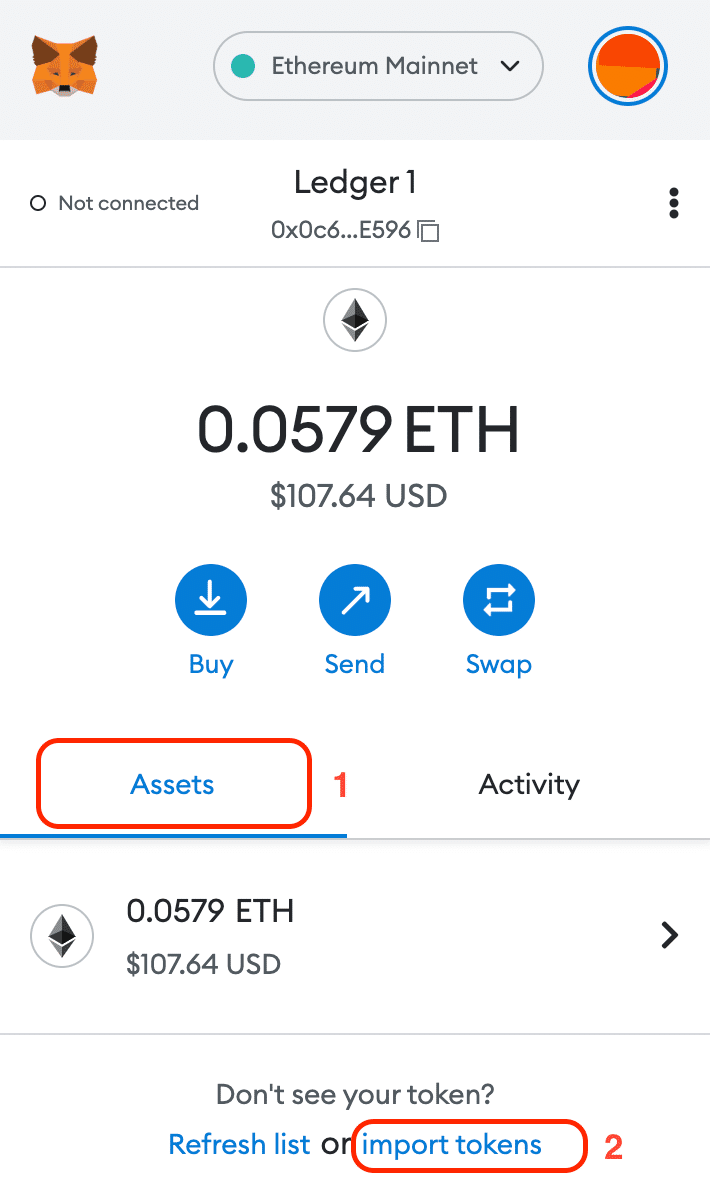 カスタムトークンをMETAMASKに追加する｜ledgerwallet