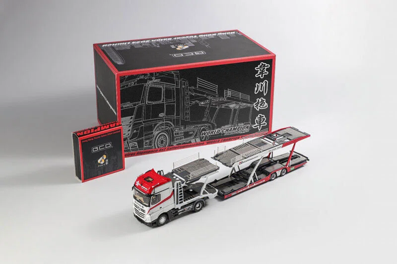 1/64スケール「Wei Chuan ベンツ トレーラー＋フィギュアセット」が