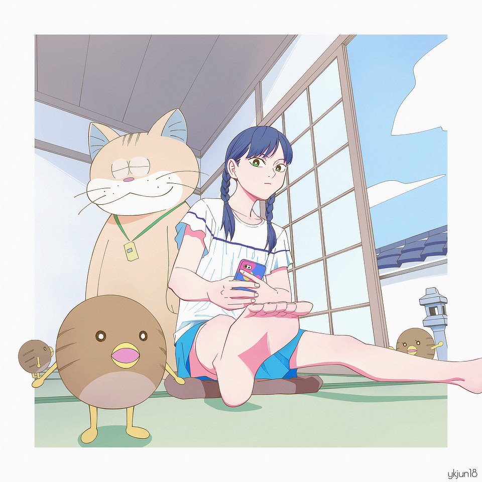 化け猫あんずちゃんの復活記念にファンアートを描いた / 他2件