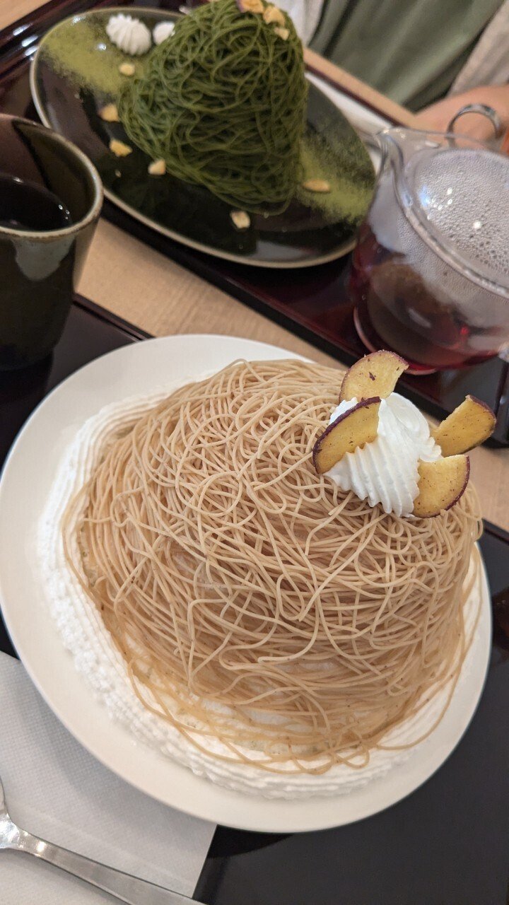 人形町・和カフェ】生搾りモンブランかき氷に舌鼓をうつ｜冷凍みかん