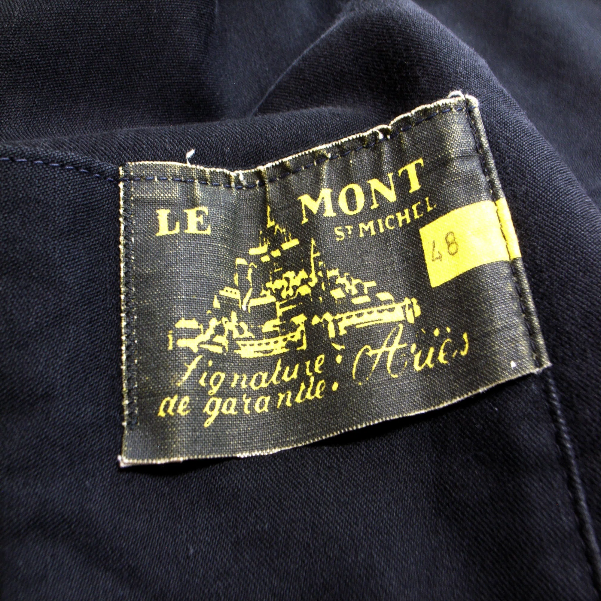 王道のモールスキンの古着 | 50s LE MONT ST MICHEL BLACK MOLESKIN 