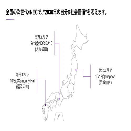 NEC×Re-Generation】2024年9月19日より、東北・関西・九州にて、「社会