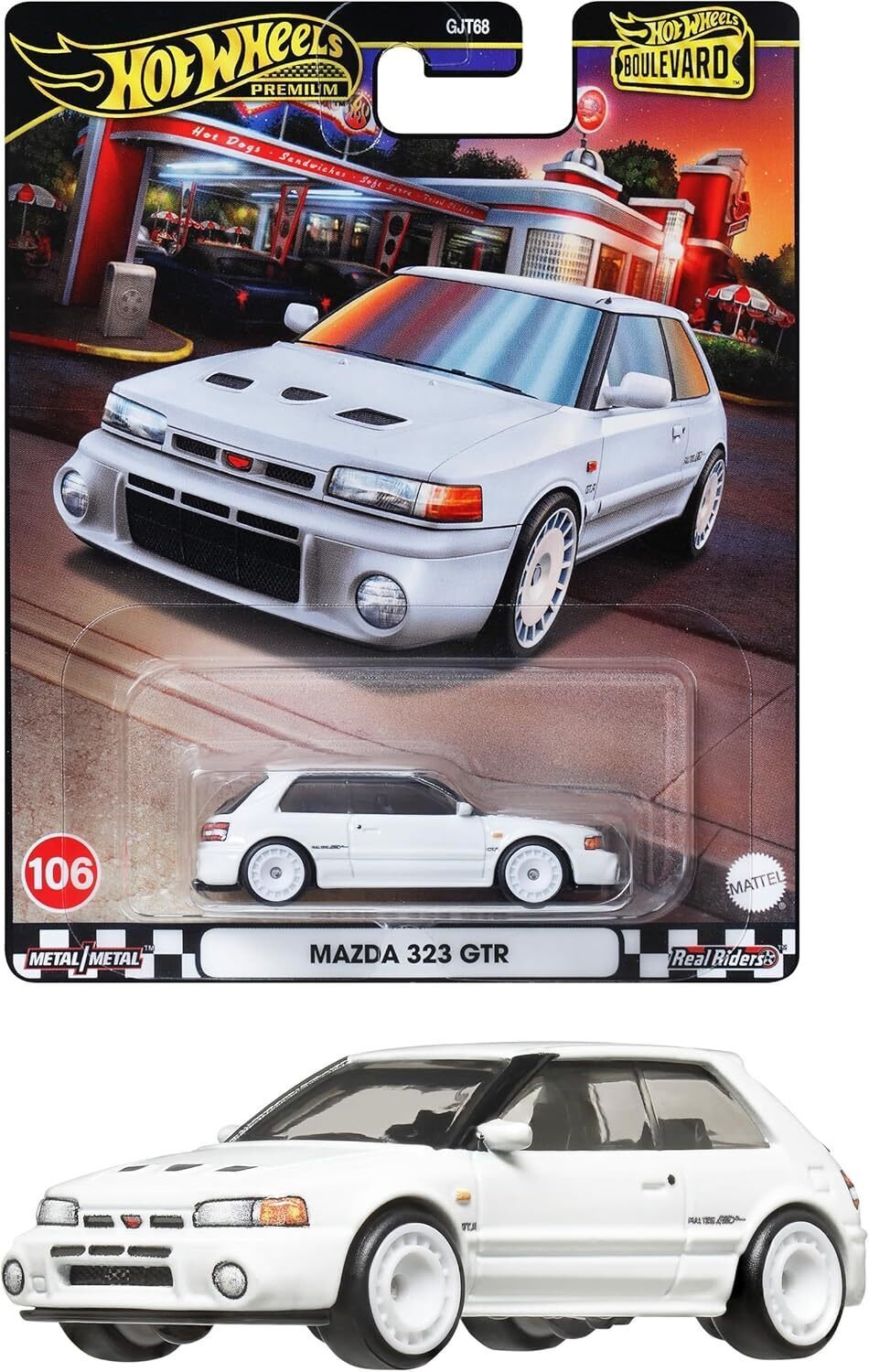 マテル「ホットウィール ブールバード マツダ 323 GTR」などが