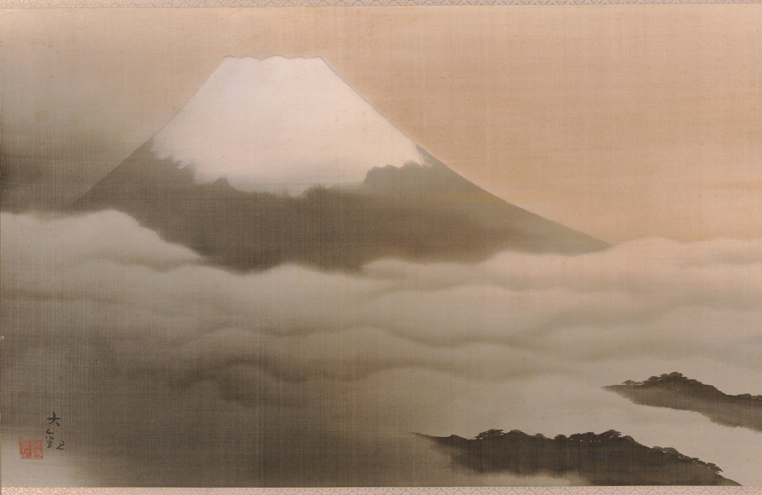 作品一覧】横山大観《暁山雲》｜講談社野間記念館