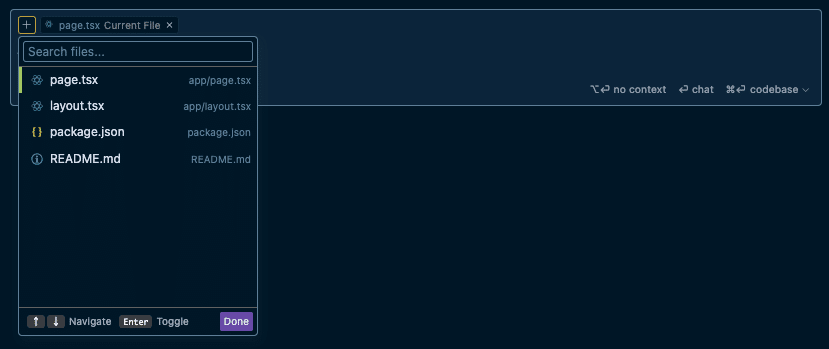 「+」ボタンでファイルを追加