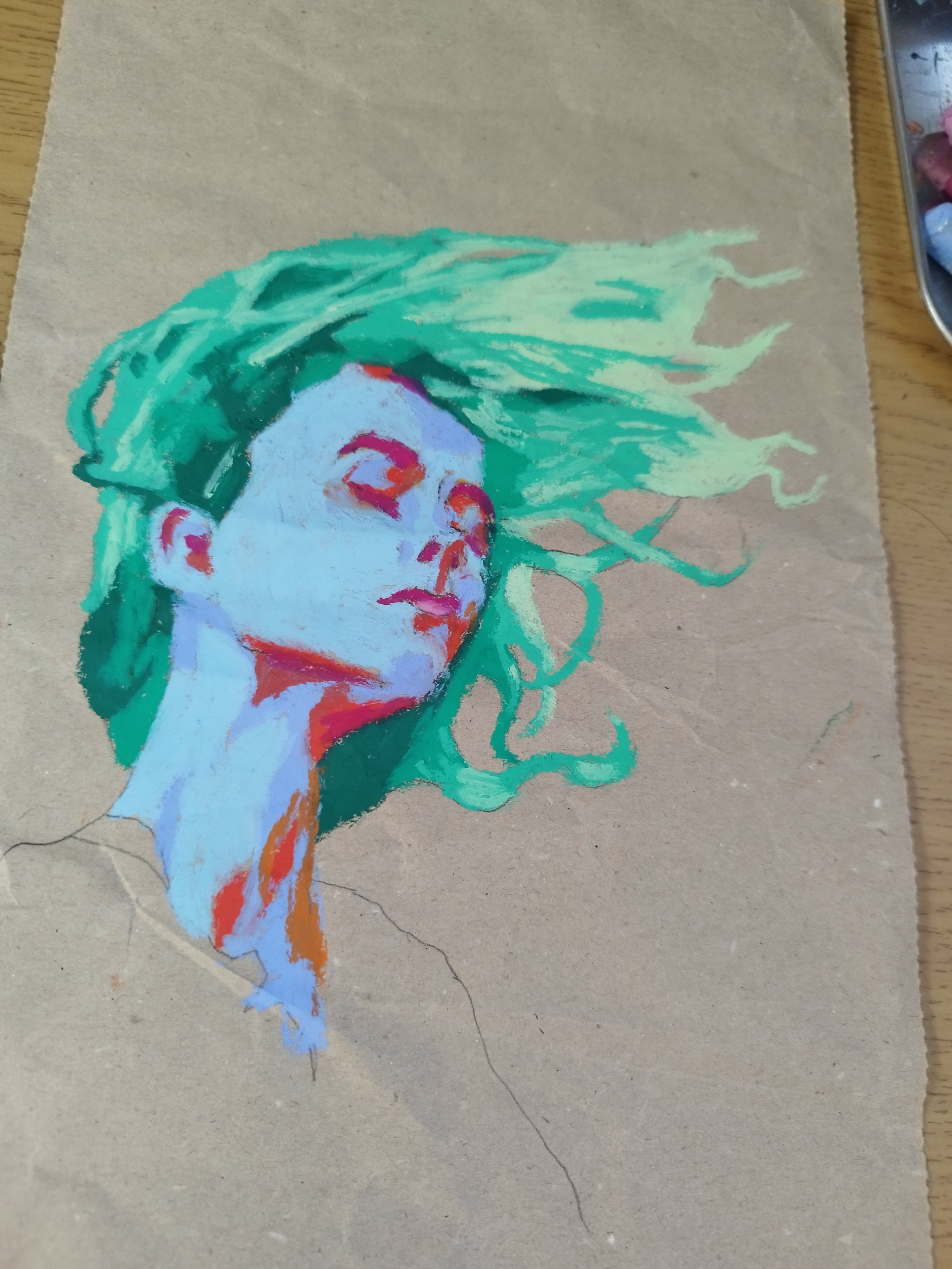 オイルパステル】影から描く理由｜森脇由宇のなんやかんや