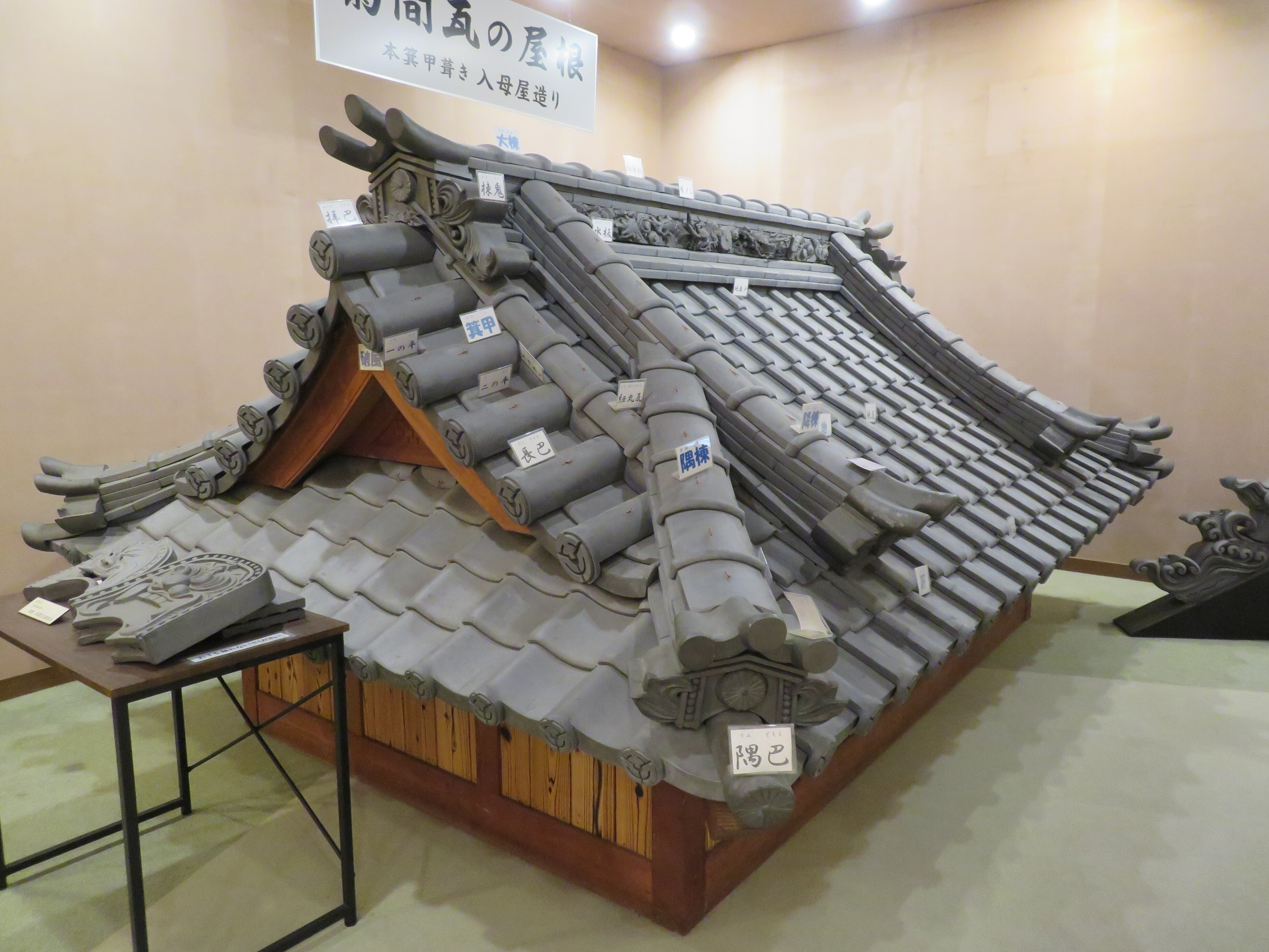 旧陸軍鬼瓦。 旧陸軍鬼瓦。