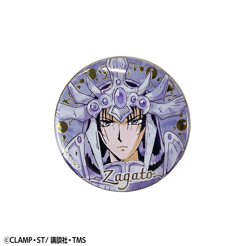 魔法騎士レイアース レイアース 龍咲海 ジュエリー缶バッジ ホログラム缶バッジ CLAMP 魔法騎士レイアース 龍咲海 ジュエリー缶バッジ