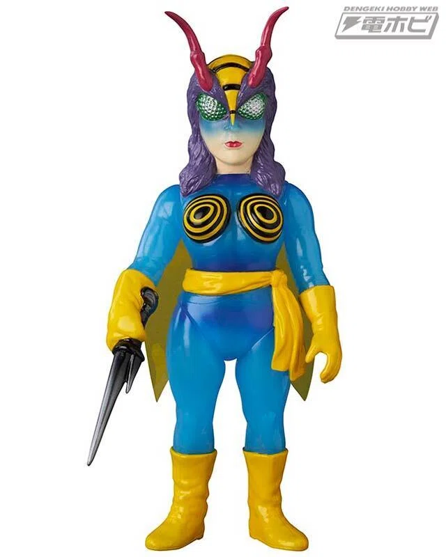 東映レトロソフビコレクションに『仮面ライダー』蜂女のミニソフビ付き 
