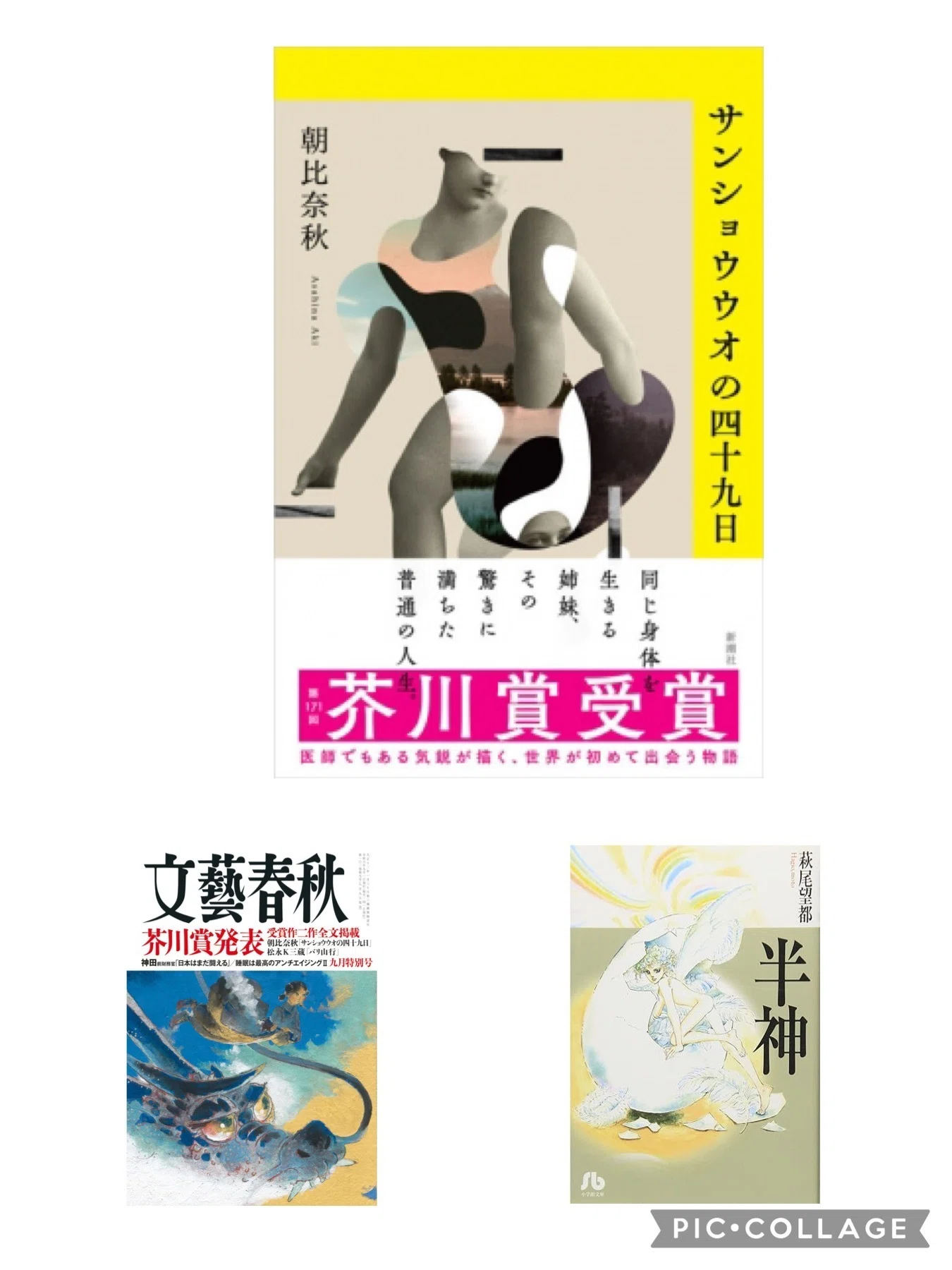 芥川賞受賞作と萩尾望都「半神」〜朝比奈秋著「サンショウウオの四十九