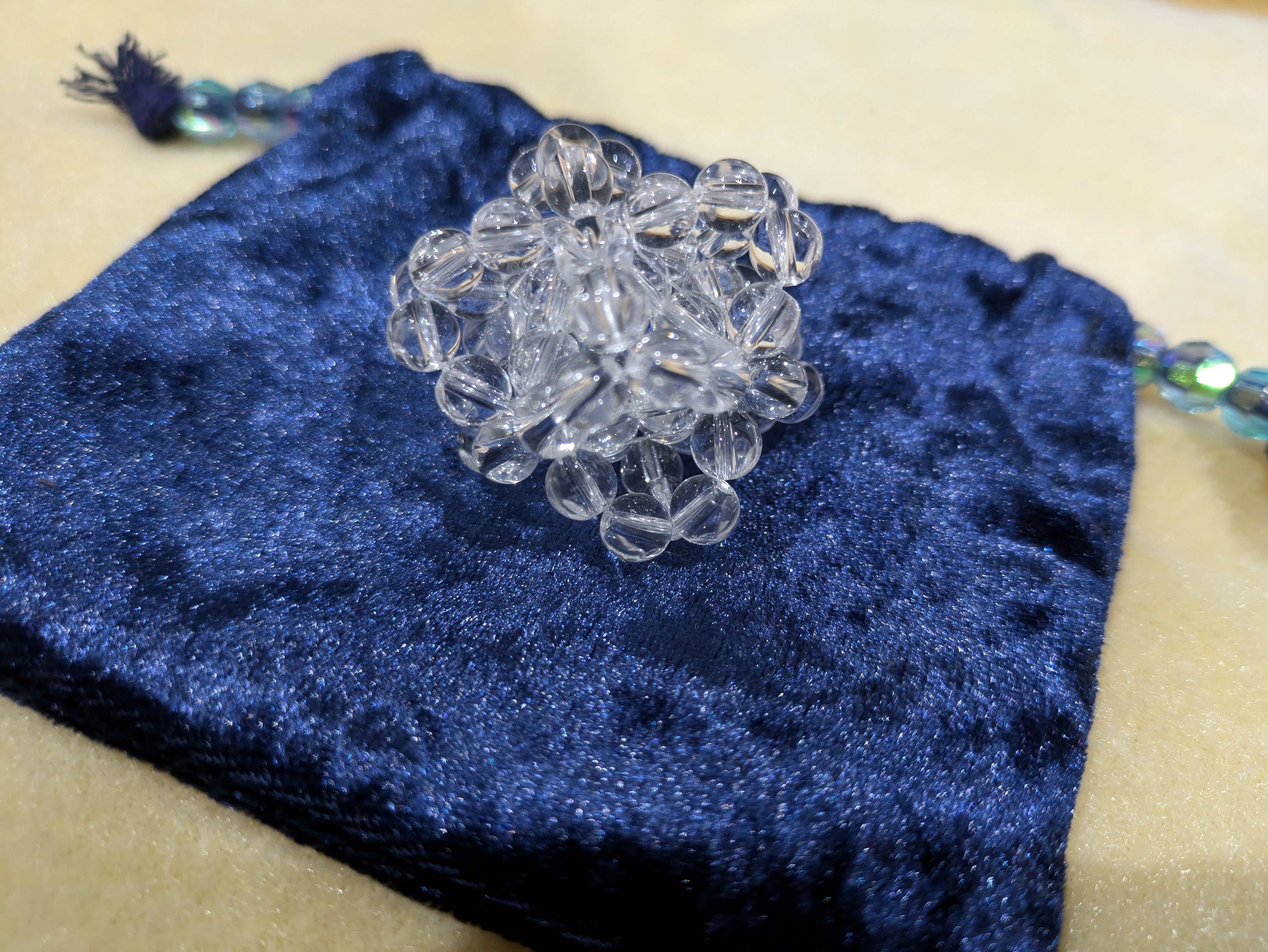 【限定販売】 水晶マカバを作ったよ｜波浪堂 フラワー・リース