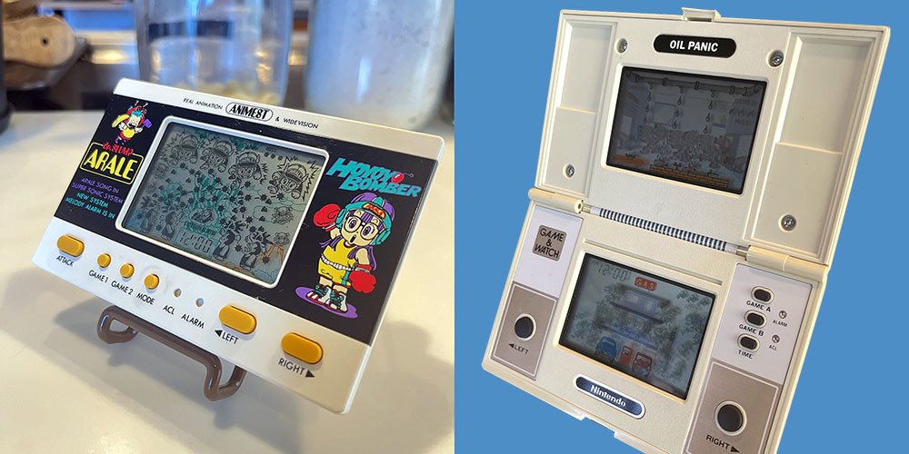 レッスルマニア ゲームウォッチ 動作品 005_ゲームができる時計！手のひらに広がる無限の小宇宙！それが