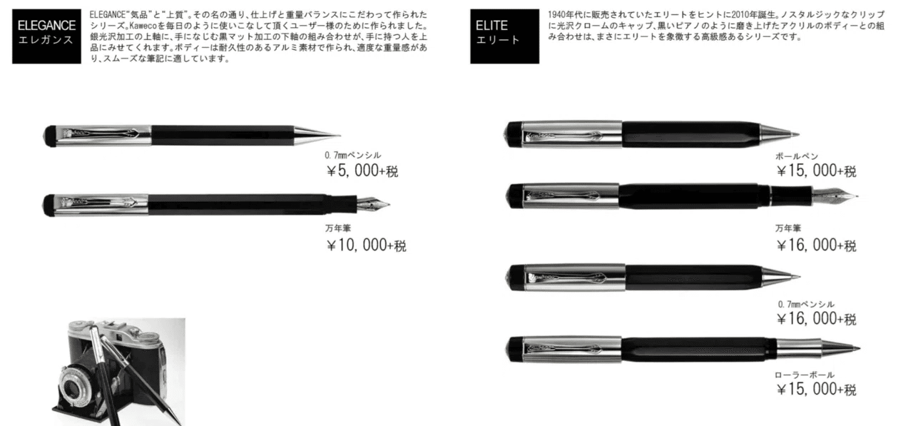 カヴェコエレガンス シャープペンシル 0.7mm 廃盤 専用ケース付き 廃盤