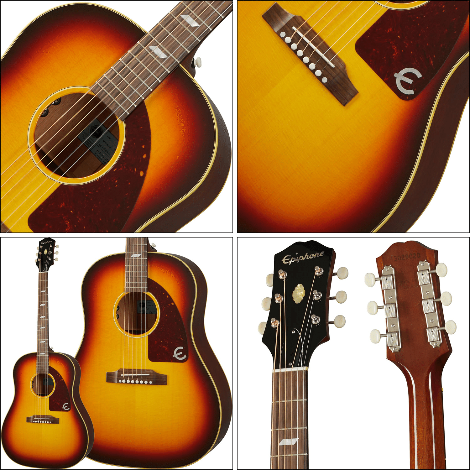 エピフォン・アコースティックの代表格「テキサン」のUSA最上位機種