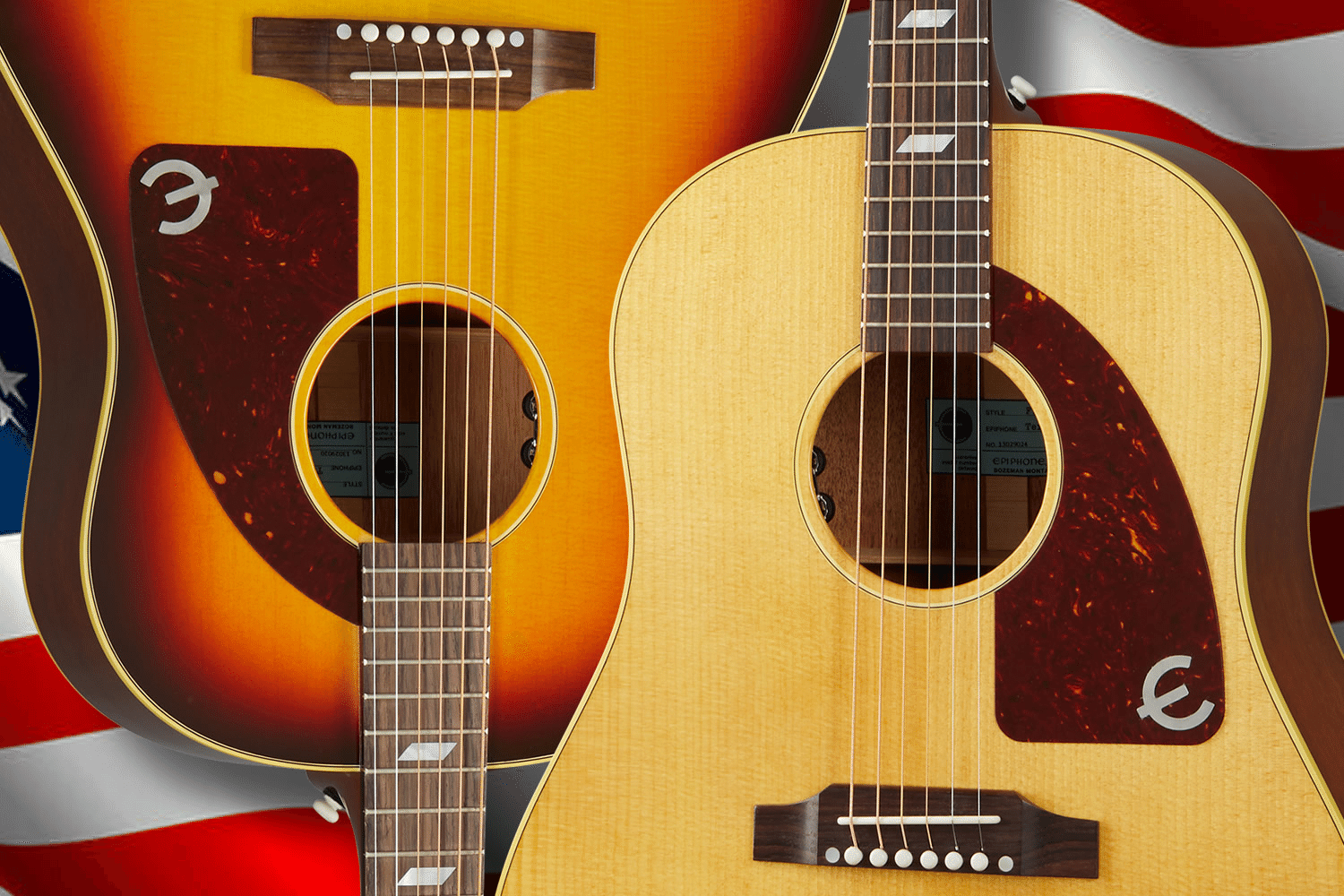 エピフォン・アコースティックの代表格「テキサン」のUSA最上位機種