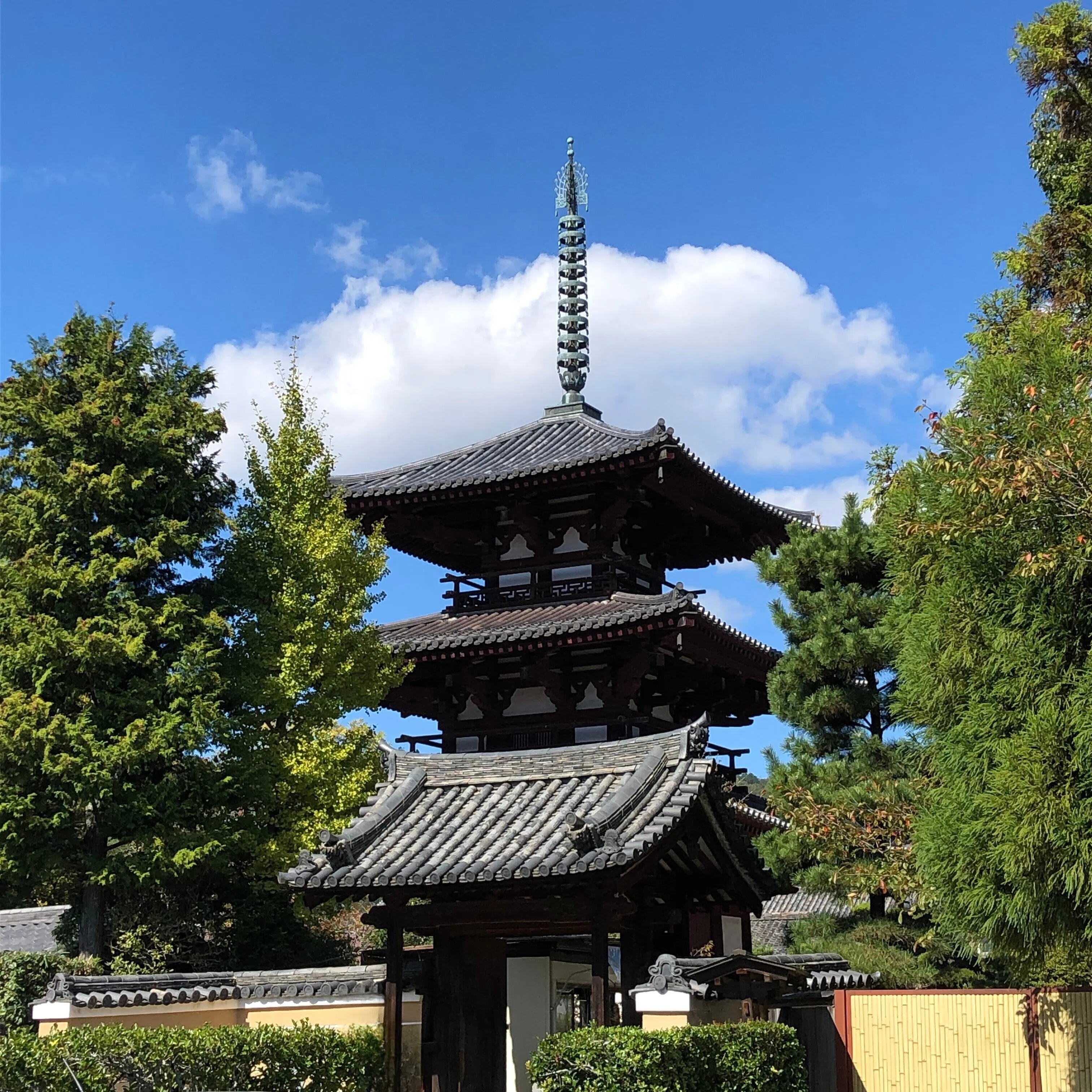 🔶私の好きな奈良：聖徳太子の斑鳩宮 三井の地に法輪寺 世界遺産の法起