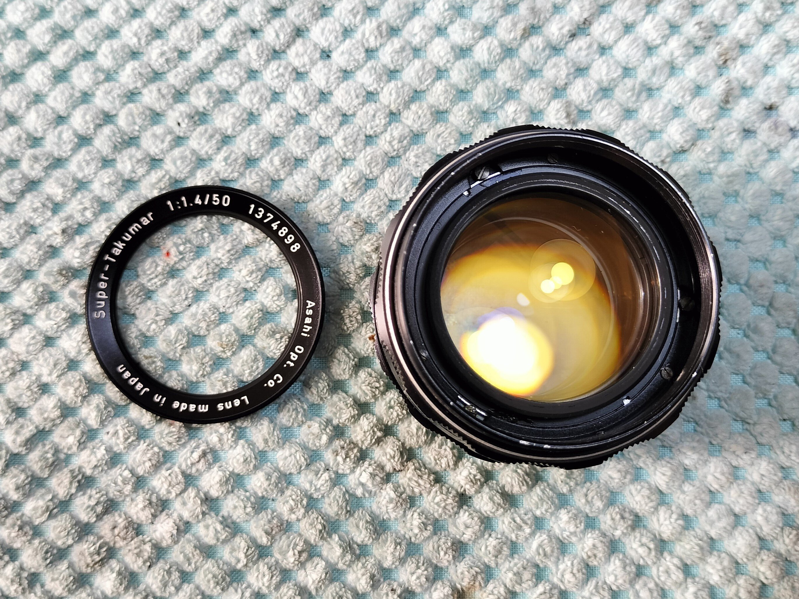 Pentax Super Takumar 50mm F/1.4 8枚玉の分解|フィルムカメラ Pentax Super Takumar 50mm F/1.4 8枚玉の分解|フィルムカメラ