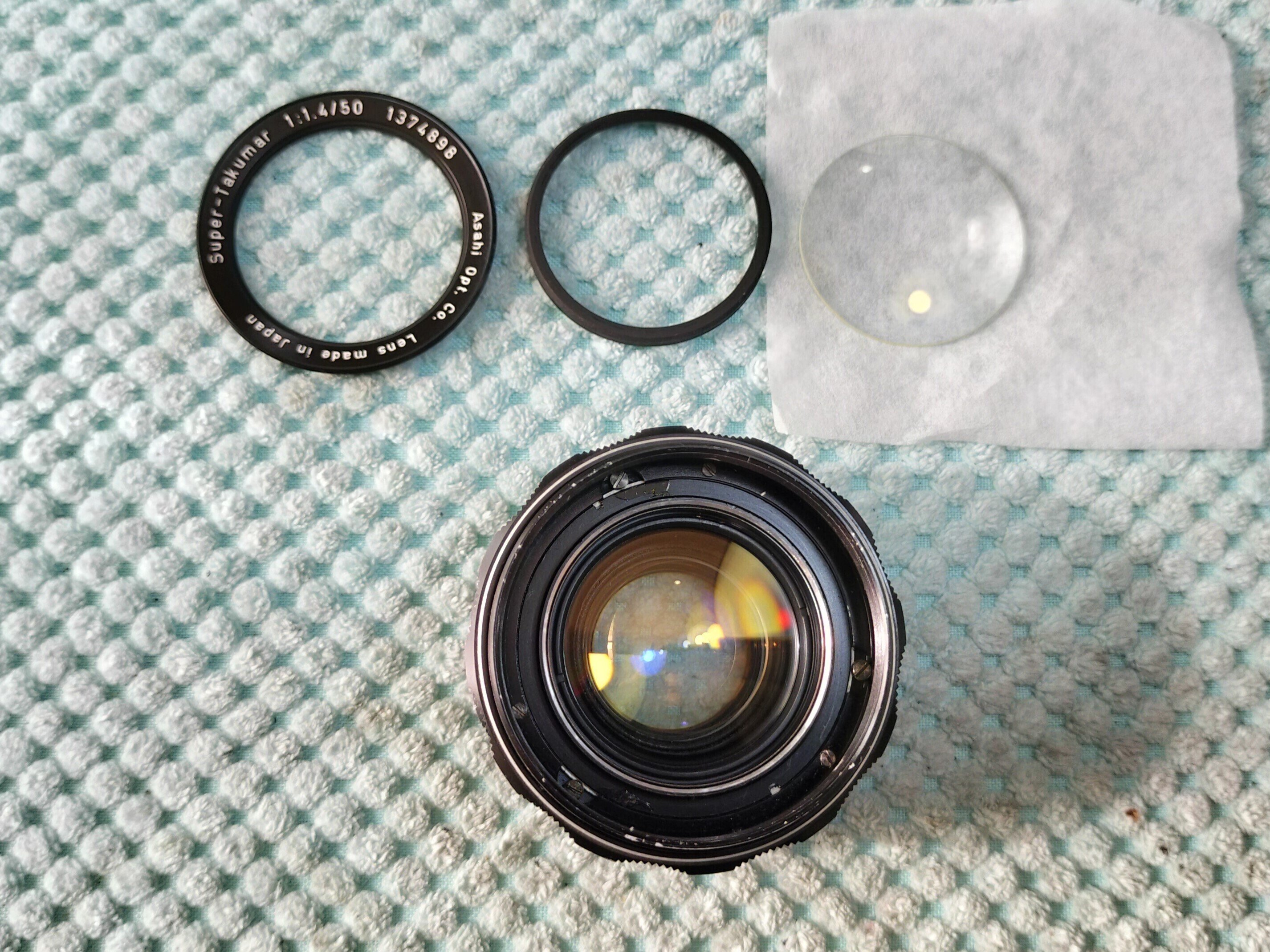 Pentax Super Takumar 50mm F/1.4 8枚玉の分解|フィルムカメラ Pentax Super Takumar 50mm F/1.4 8枚玉の分解|フィルムカメラ