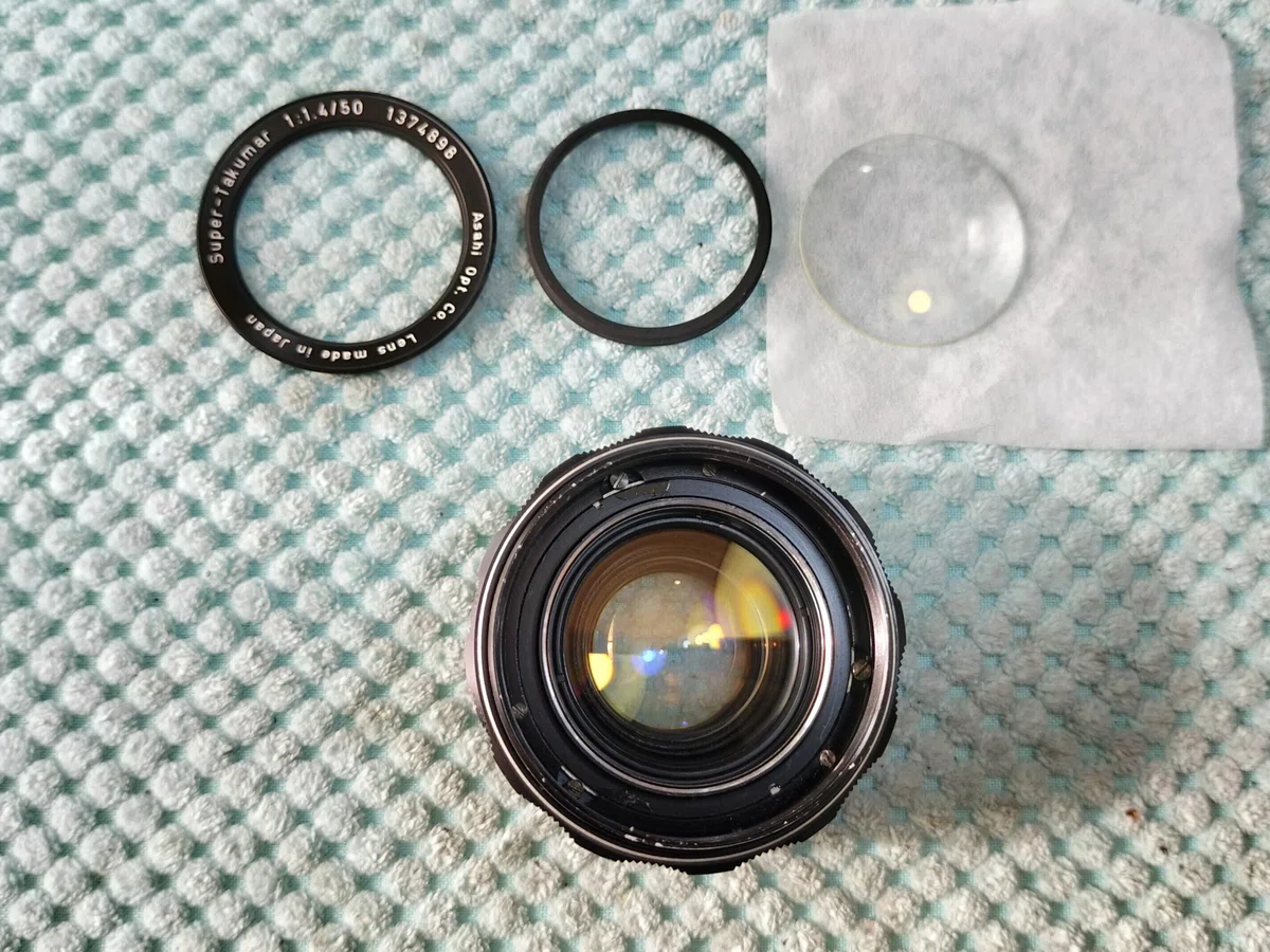 Pentax Super Takumar 50mm F/1.4 8枚玉の分解｜フィルムカメラ修理の 