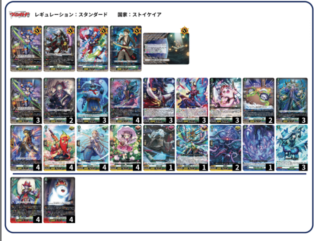 グランブルー ナイトローゼ 超越 デッキ WGPデラックス2024 Season2 東京会場 トリオファイト Bブロック 準優勝