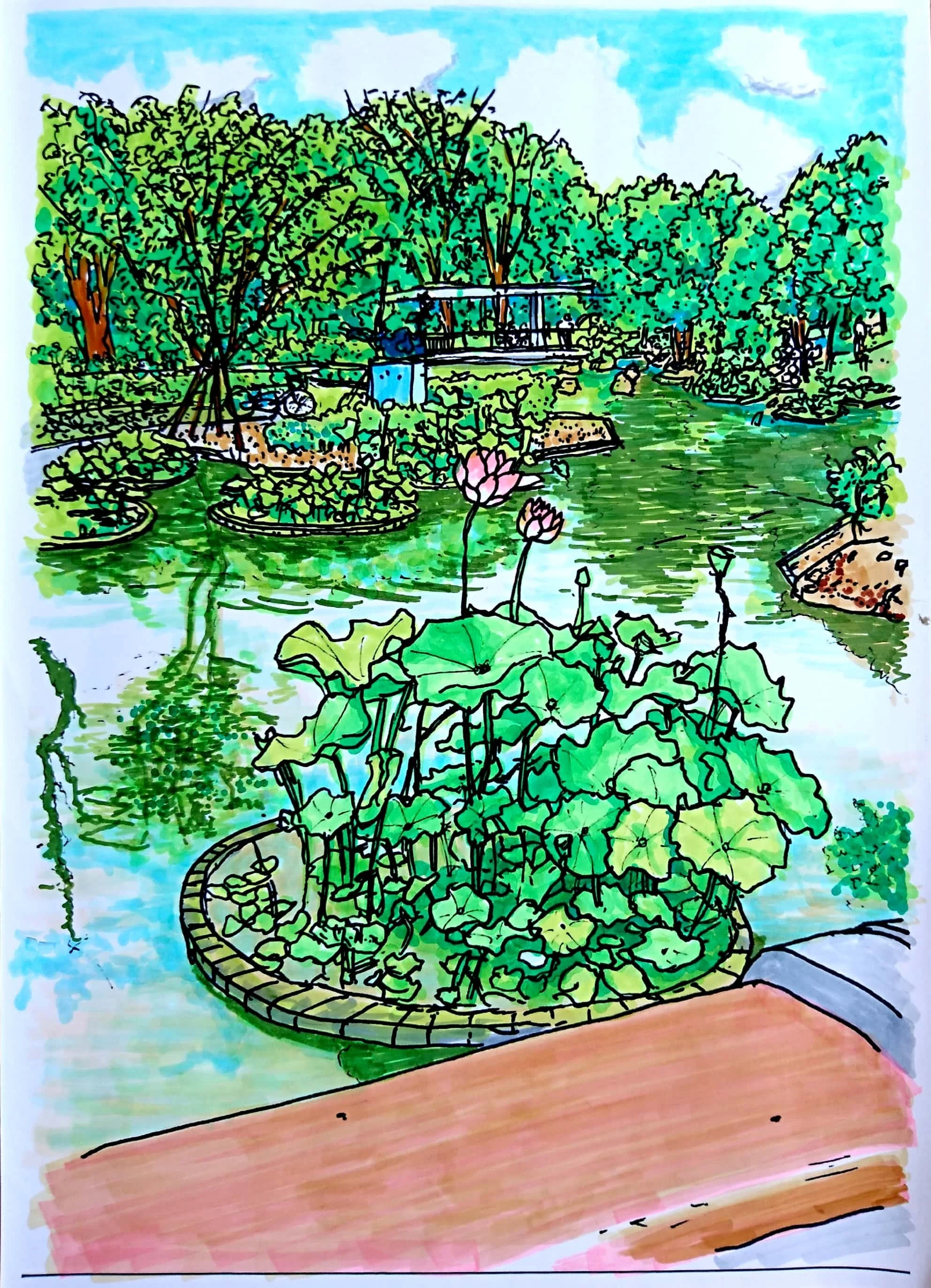 風景画 スケッチブック アート作品 「エヴォルトへの道」模写 風景画 スケッチブック アート作品 「エヴォルトへの道」模写 私の