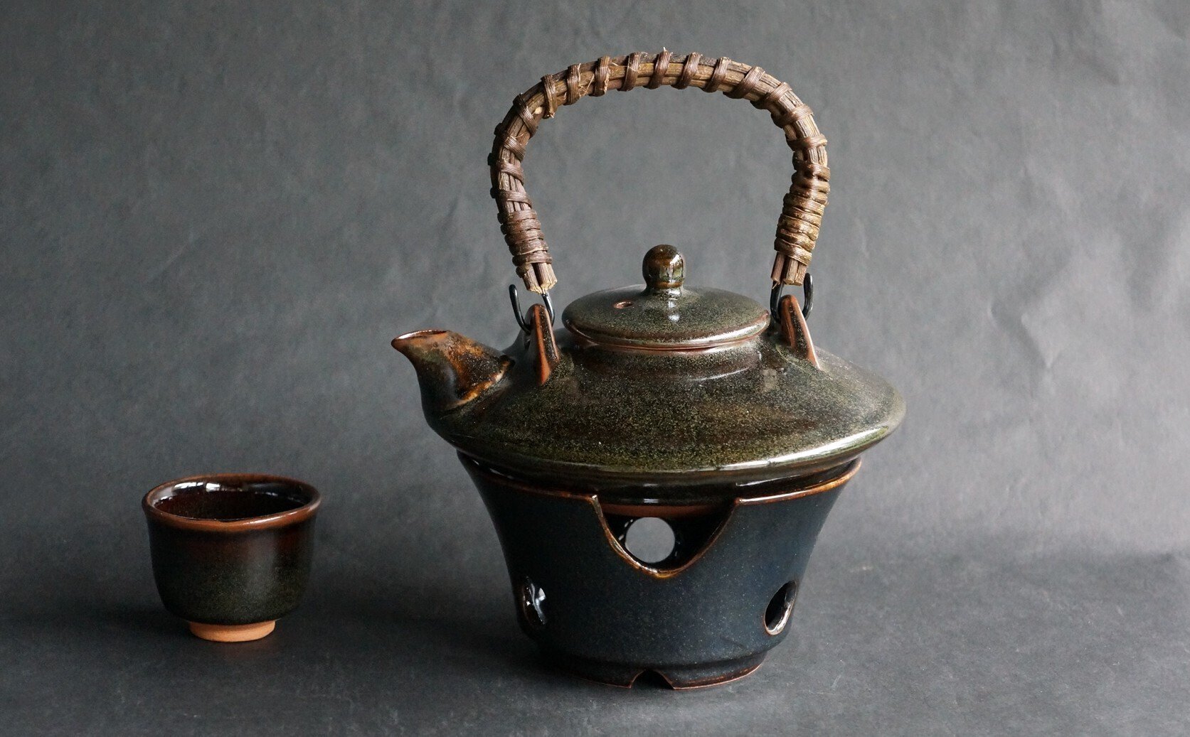 楽天市場】【ふるさと納税】直火黒二合茶家(1個)薩摩焼 黒薩摩
