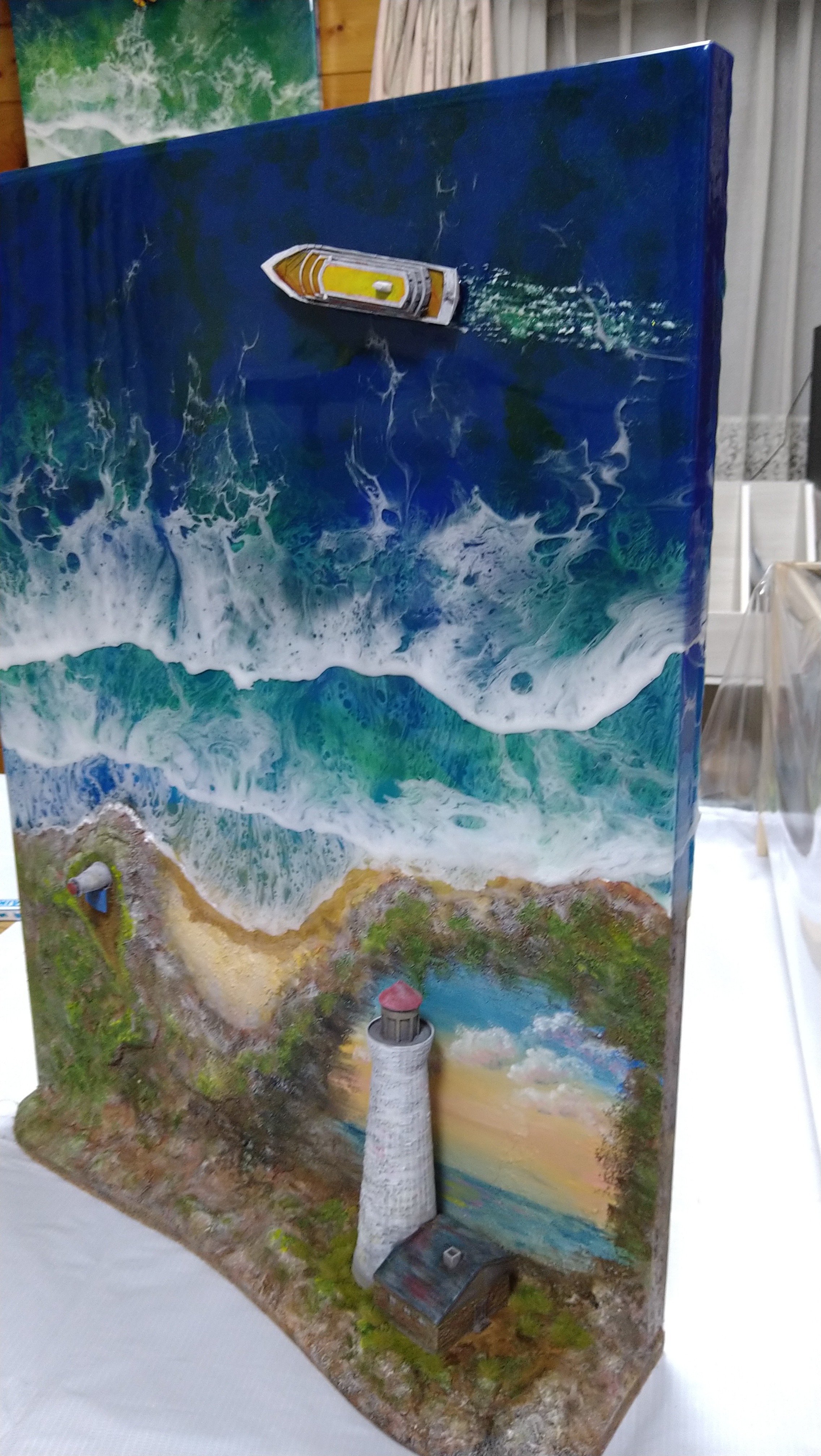 飾りたくなる「壁掛けアート」 海の守護神シリーズ レジンアート作品