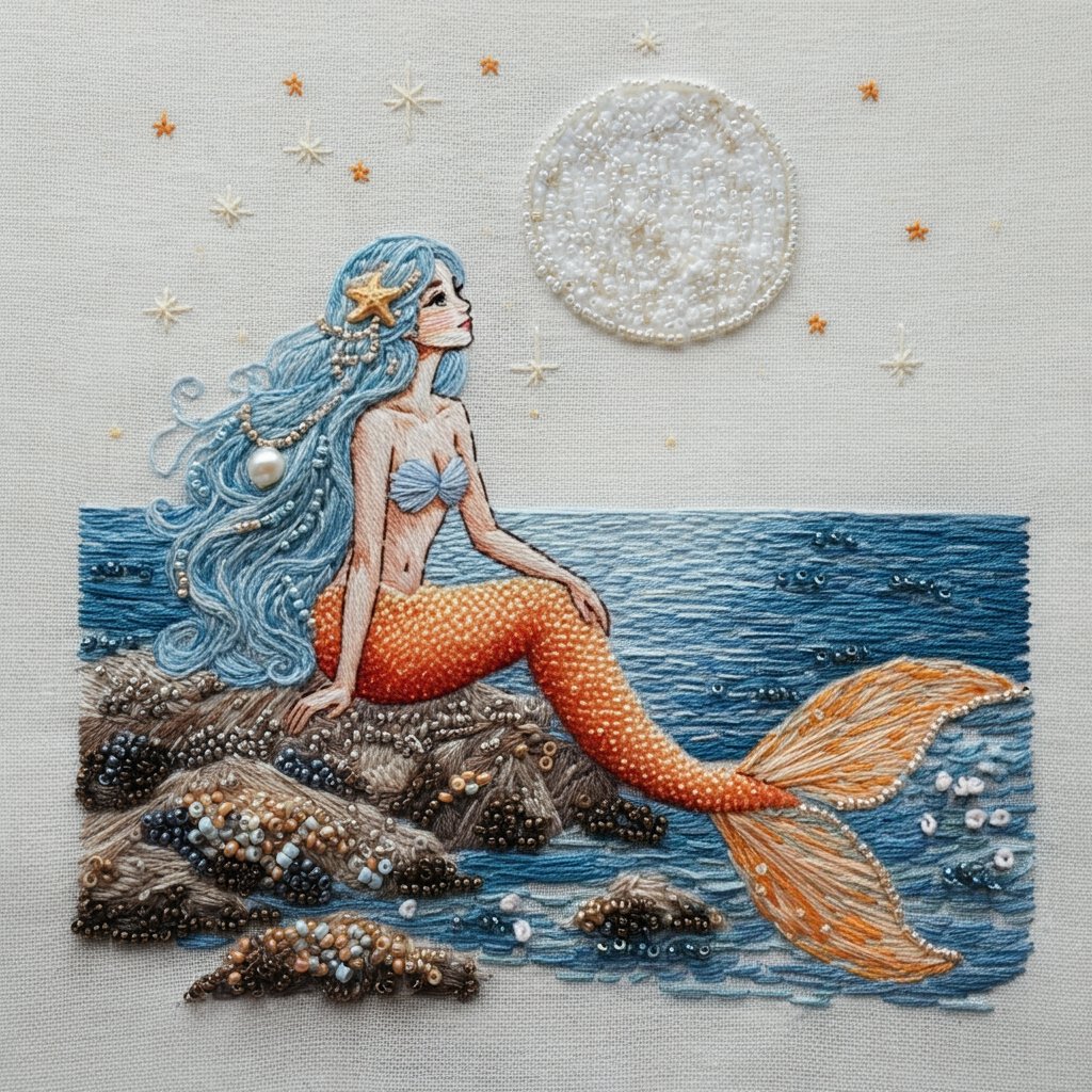 画像生成AI】人魚姫の月見|Nyori 画像生成AI】人魚姫の月見|Nyori