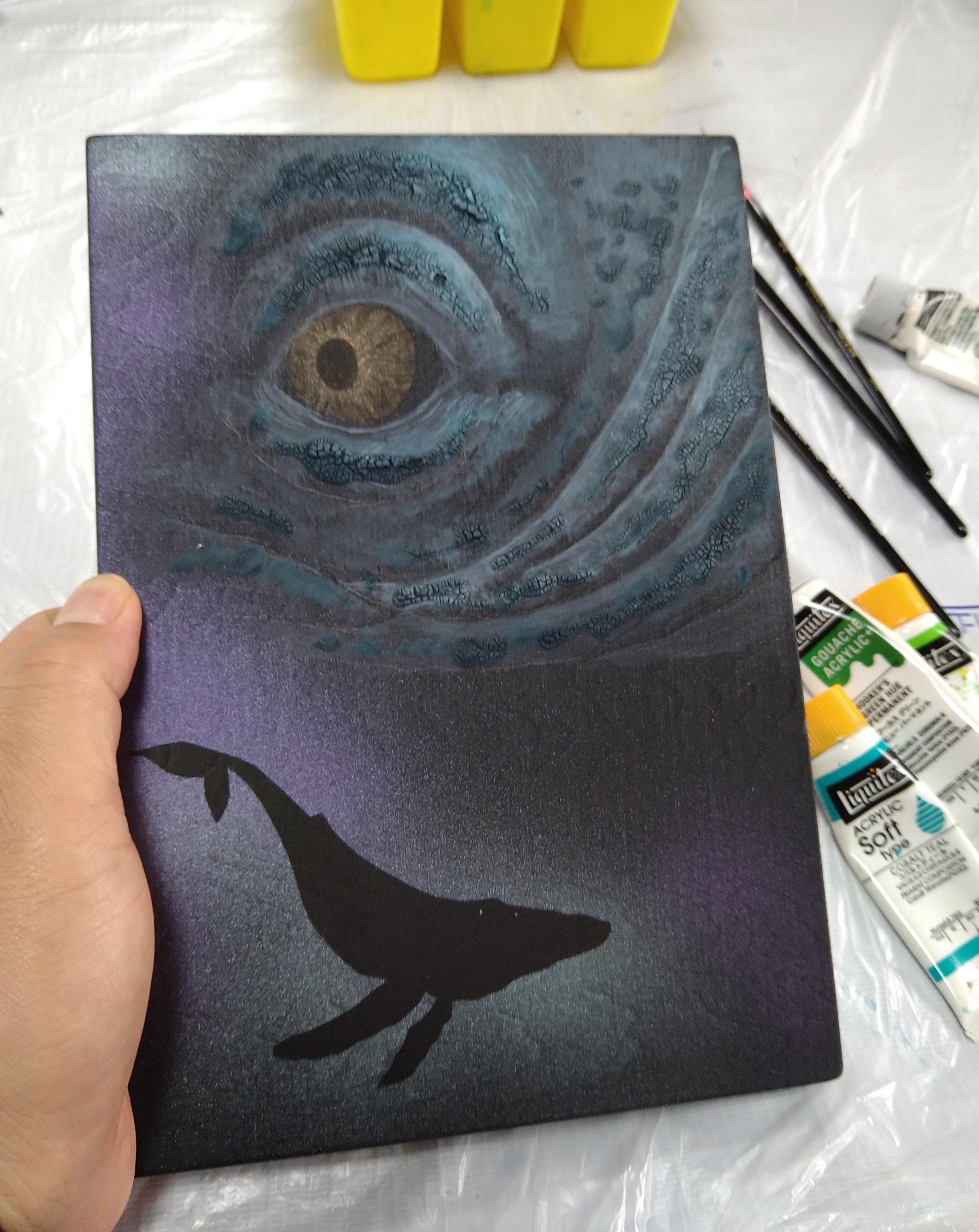 海の目玉？ 飾りたくなる「壁掛けアート」 レジンアート作品｜大曽根 貴則