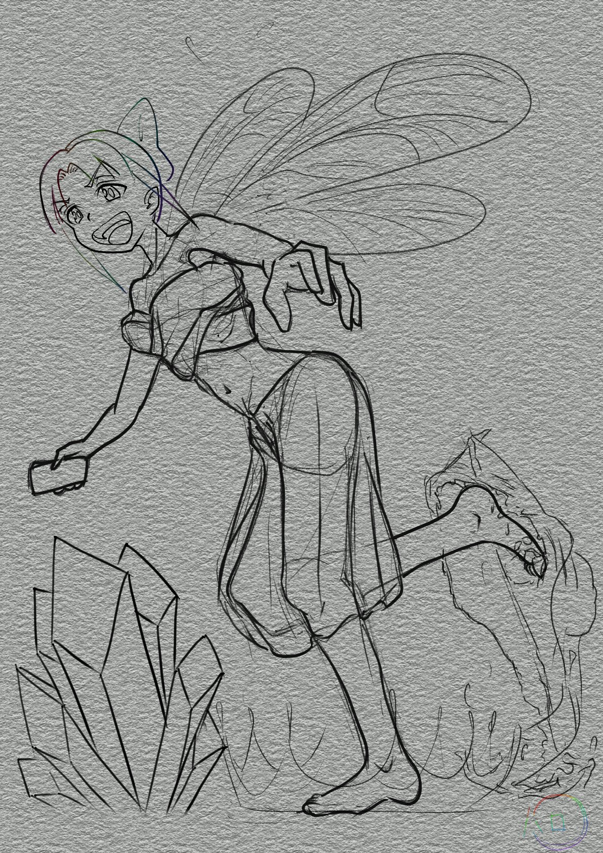 妖精たちの詩創作＊手描きイラスト