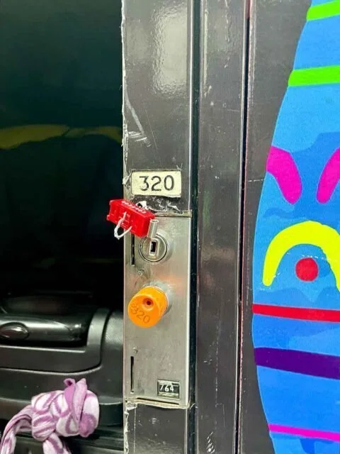 メキシコシティ空港のロッカー