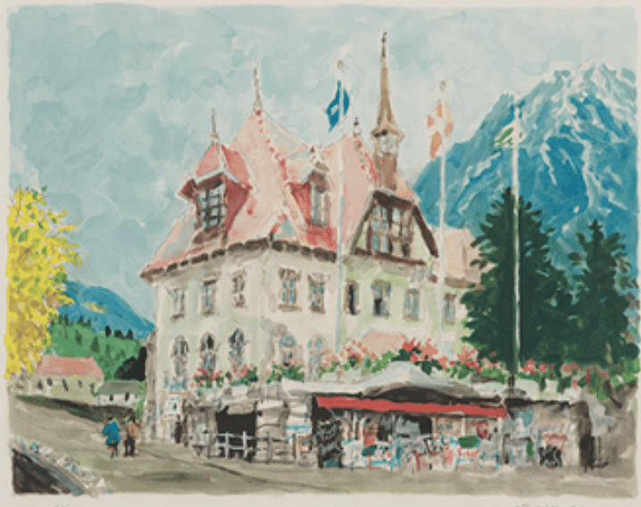 児玉幸雄 Yukio Kodama リトグラフ 5⁄150 モンパルナス界隈額装 - メルカリ