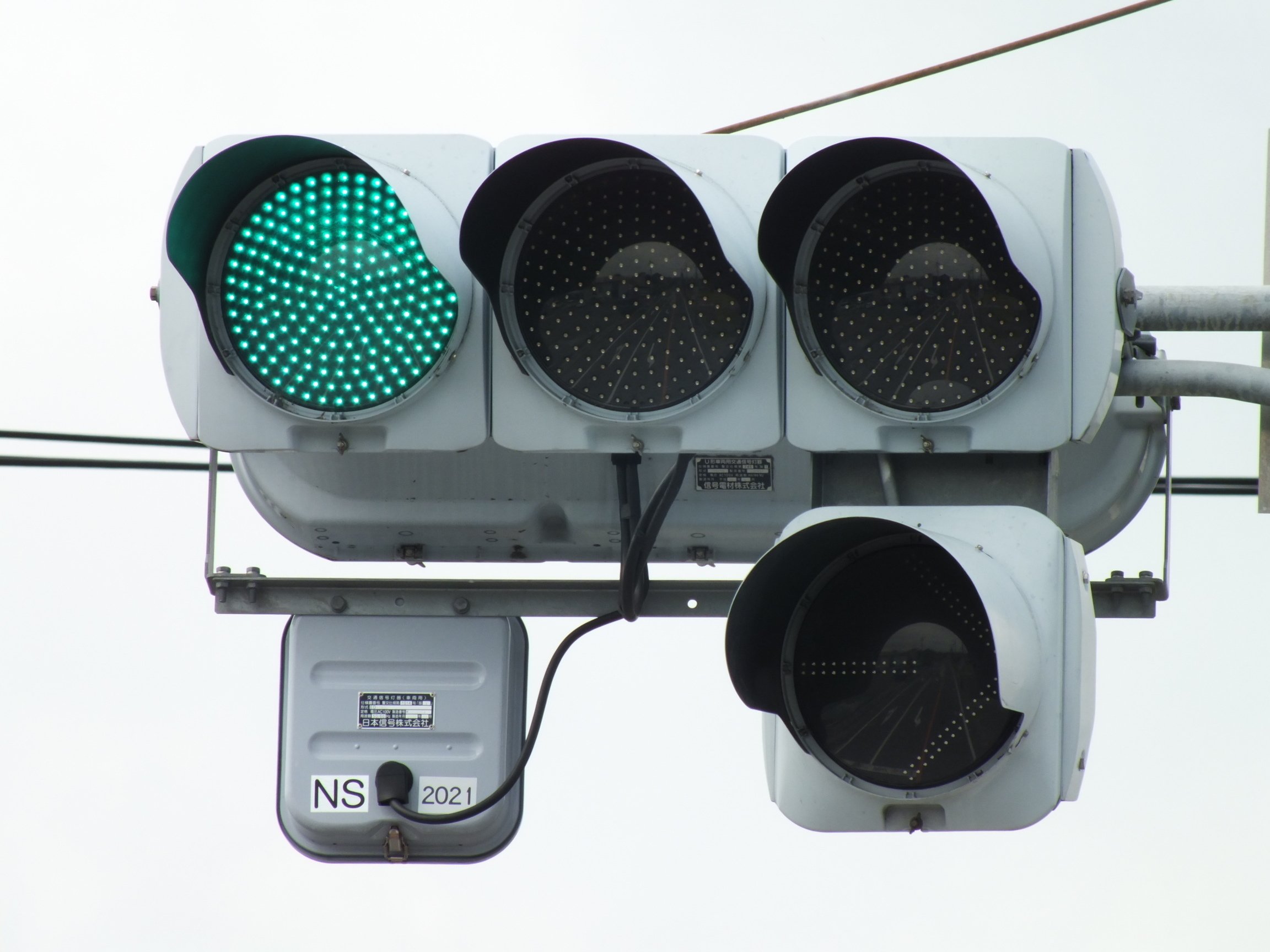 前橋-441】前橋市川曲町で撮影した信号電材薄型素子型ユニット＋小糸A