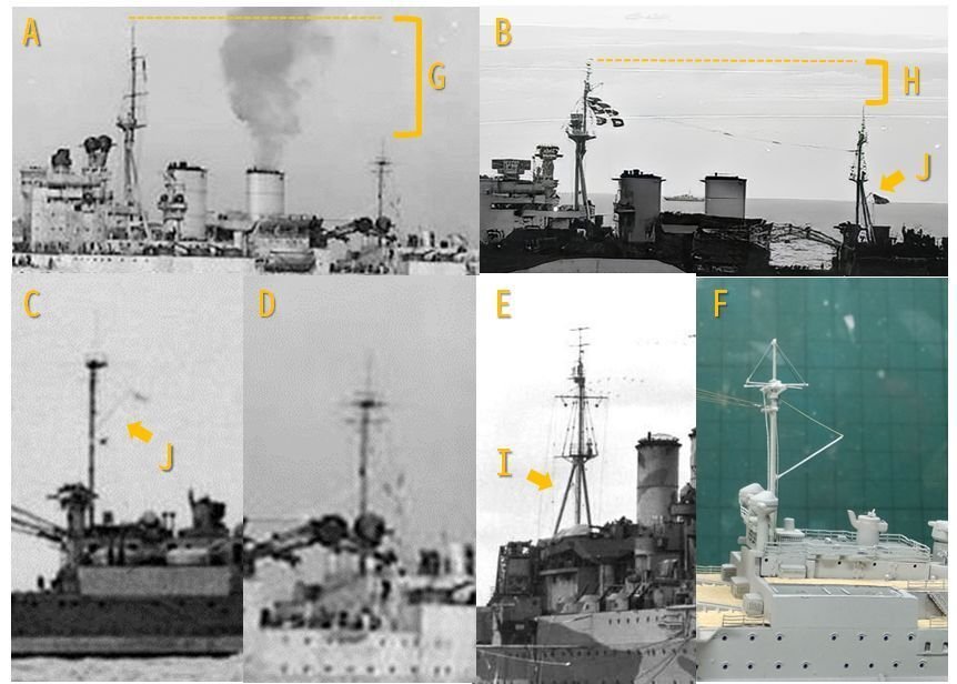 H.M.S. Renown 1941 英国海軍巡洋戦艦レナウン 1941制作記 #4 (Pit-Road 1/700 waterline  kit)｜タイムクラフト造船所