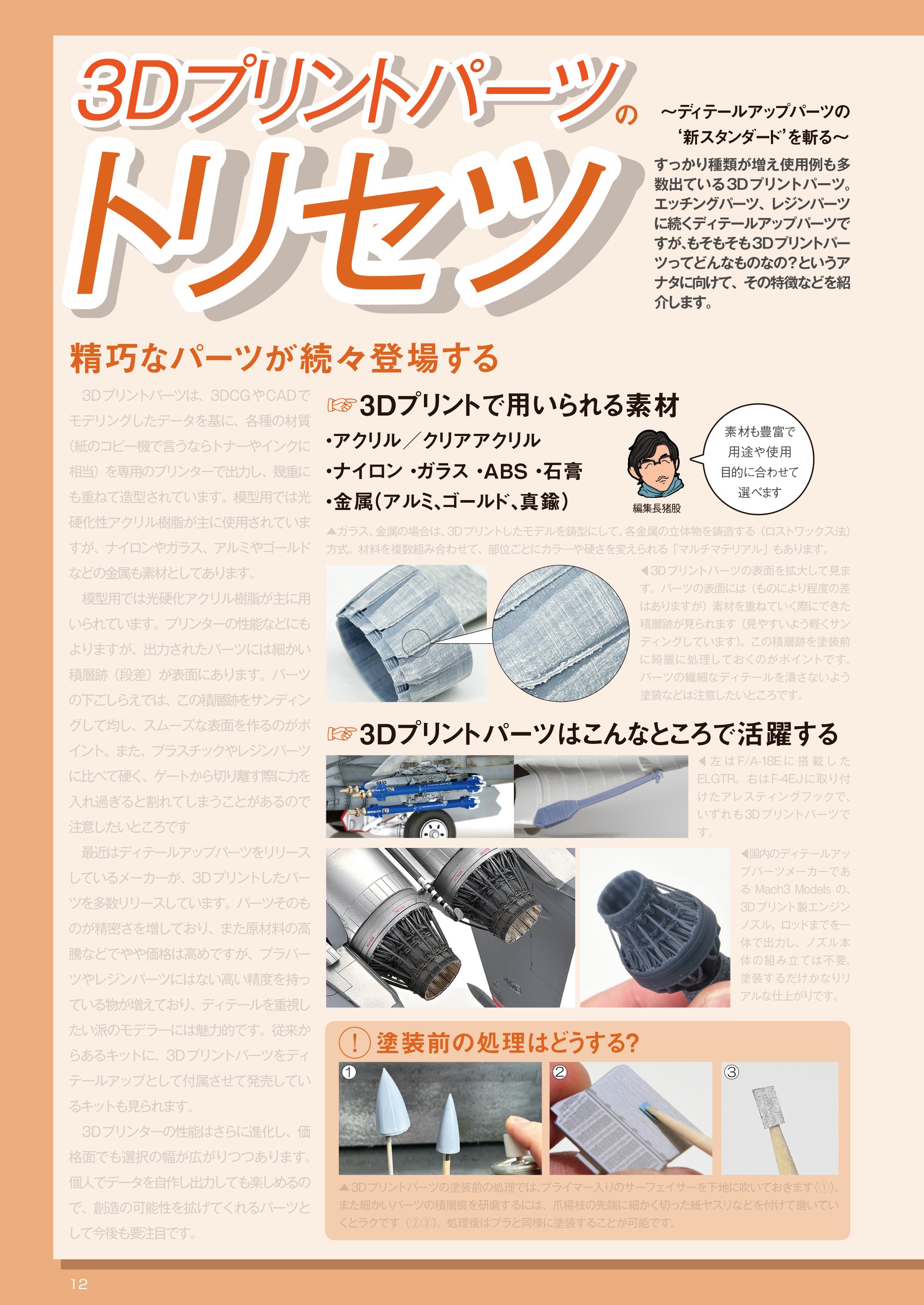 3Dプリント　ディテールアップパーツ サンプル公開】ディテールアップパーツ攻略のメソッド｜モデルアート公式