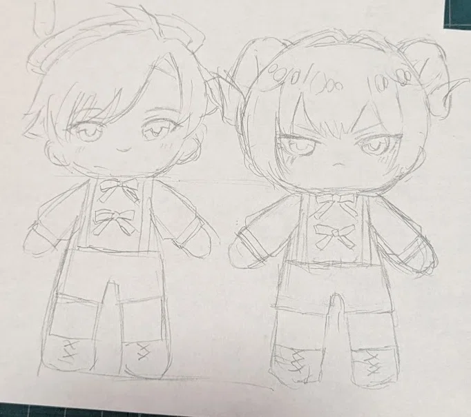 10cmぬい制作記録 ②衣装・小道具編｜杢✂