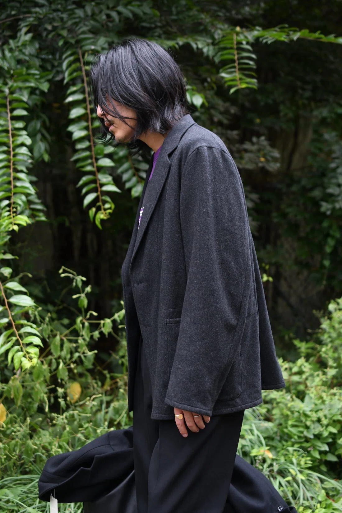 Cashmere flannel take easy jacket exclusive for nariwai 