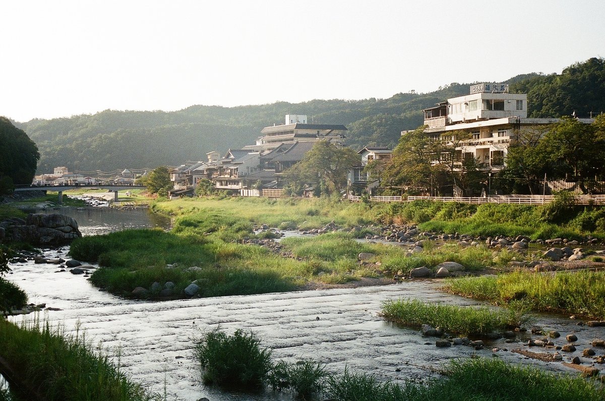 三朝温泉；ライカ0型で撮影